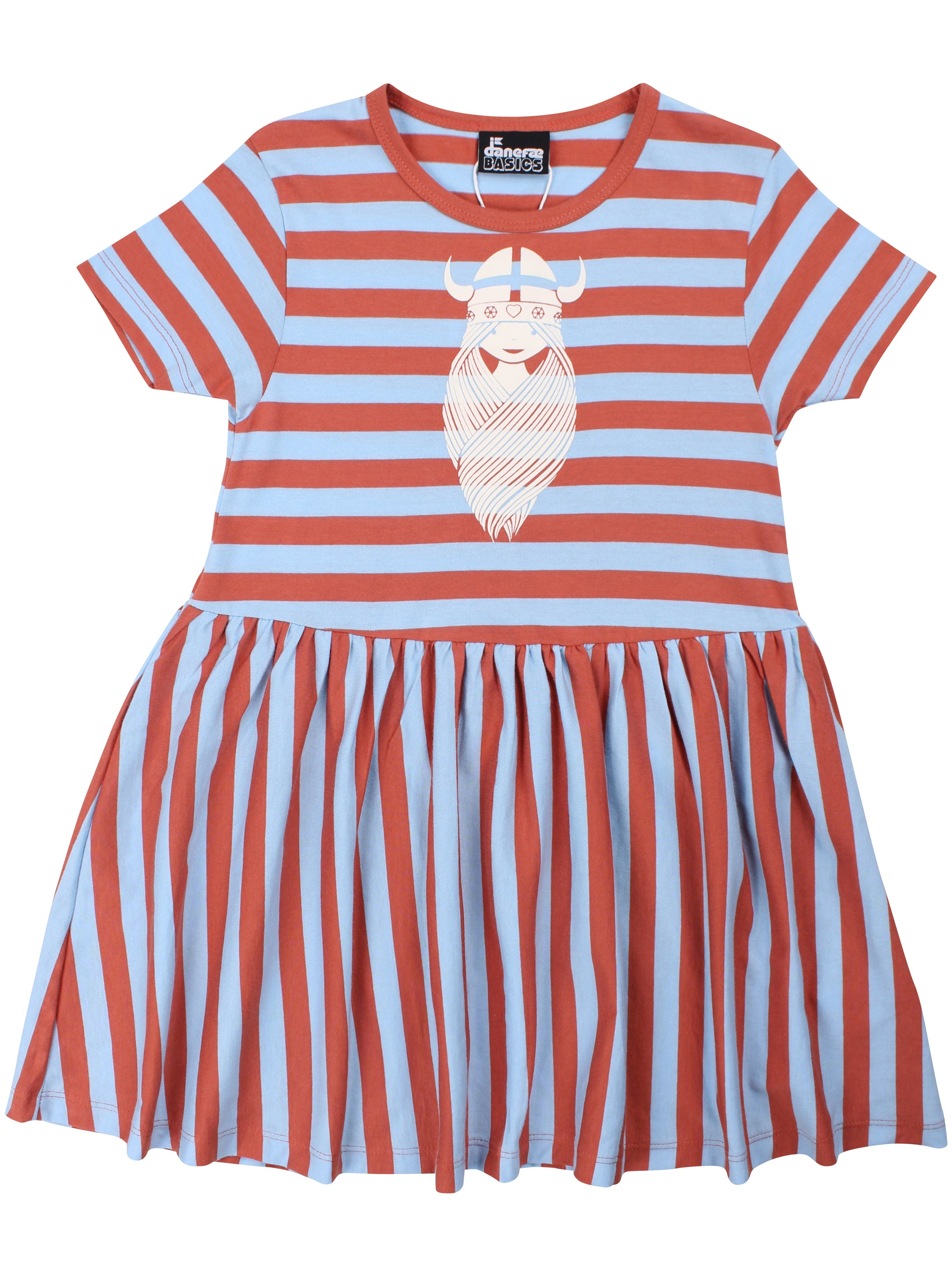 Danebasic Merete SS Dress Cold Sky/Aragon FREJA