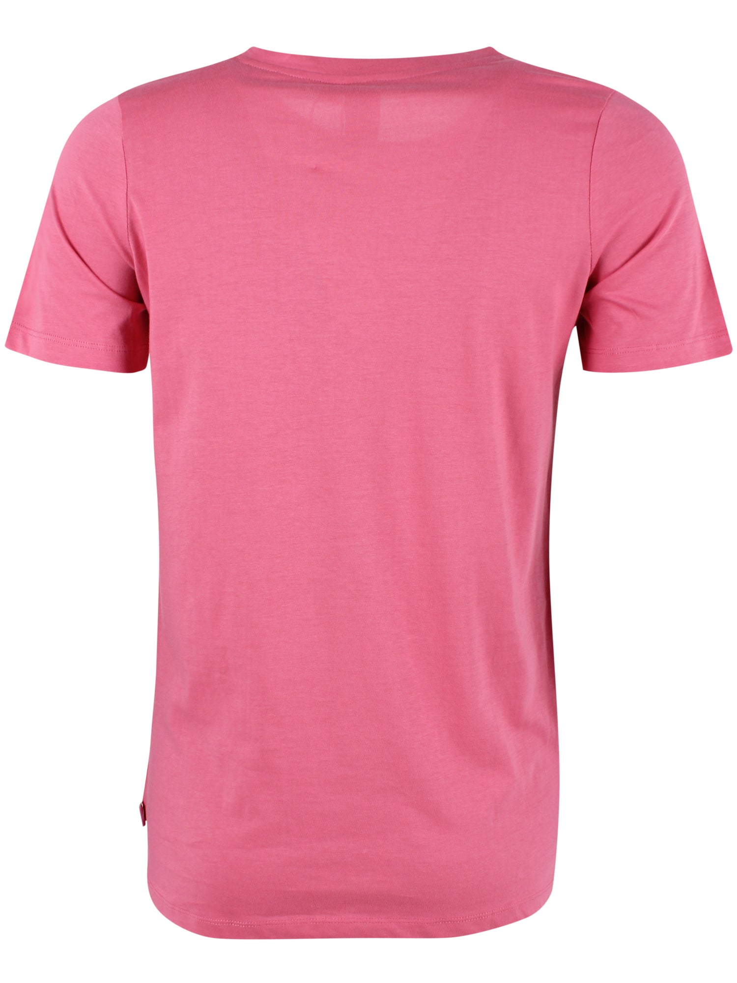 Smart t-shirt i pink og med rund hals til kvinder