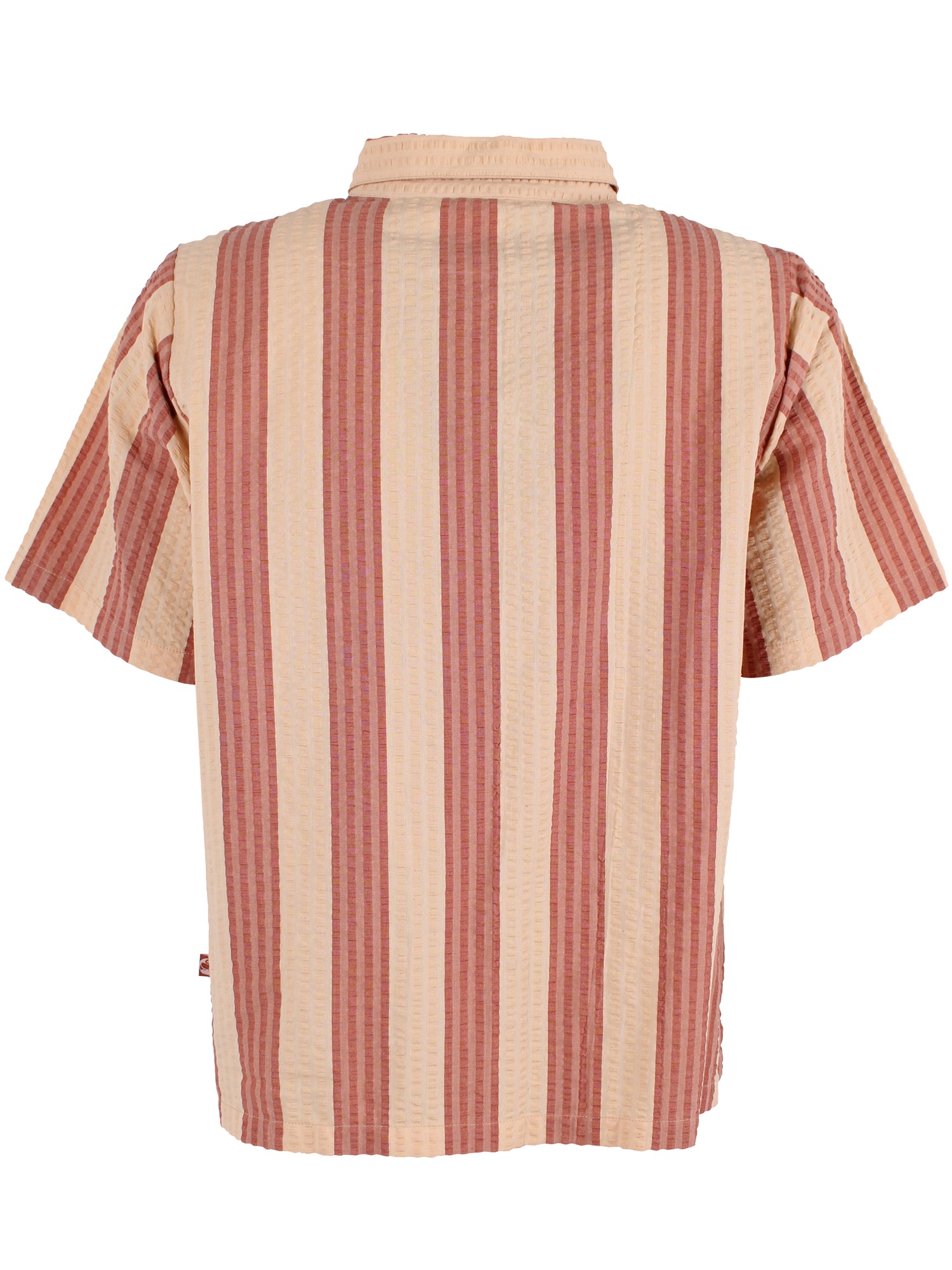 Fin kortærmet bæk og bølge skjorte med striber til kvinder