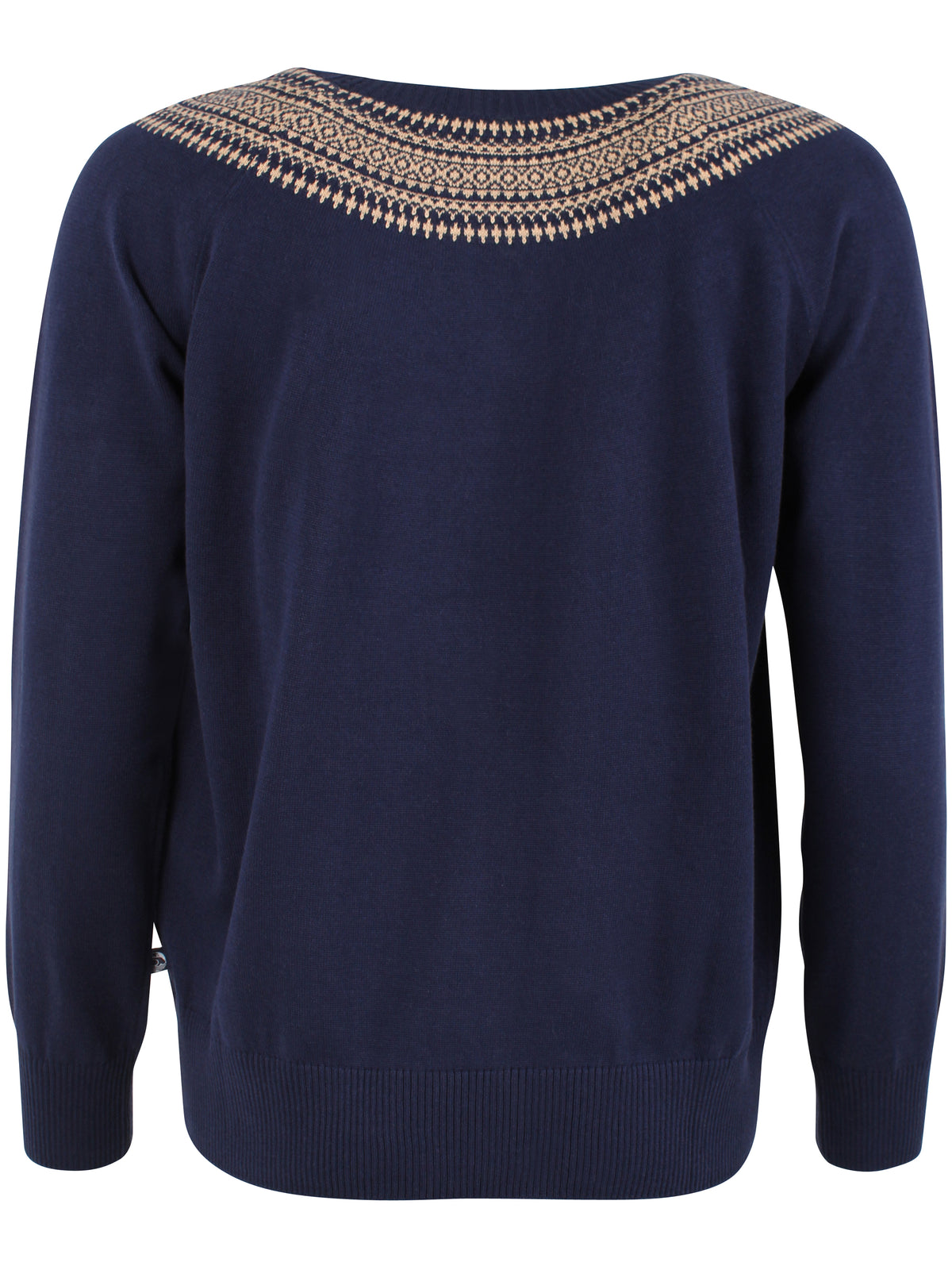 Danebright Lights Cotton Sweater Dark Navy JAQUARD