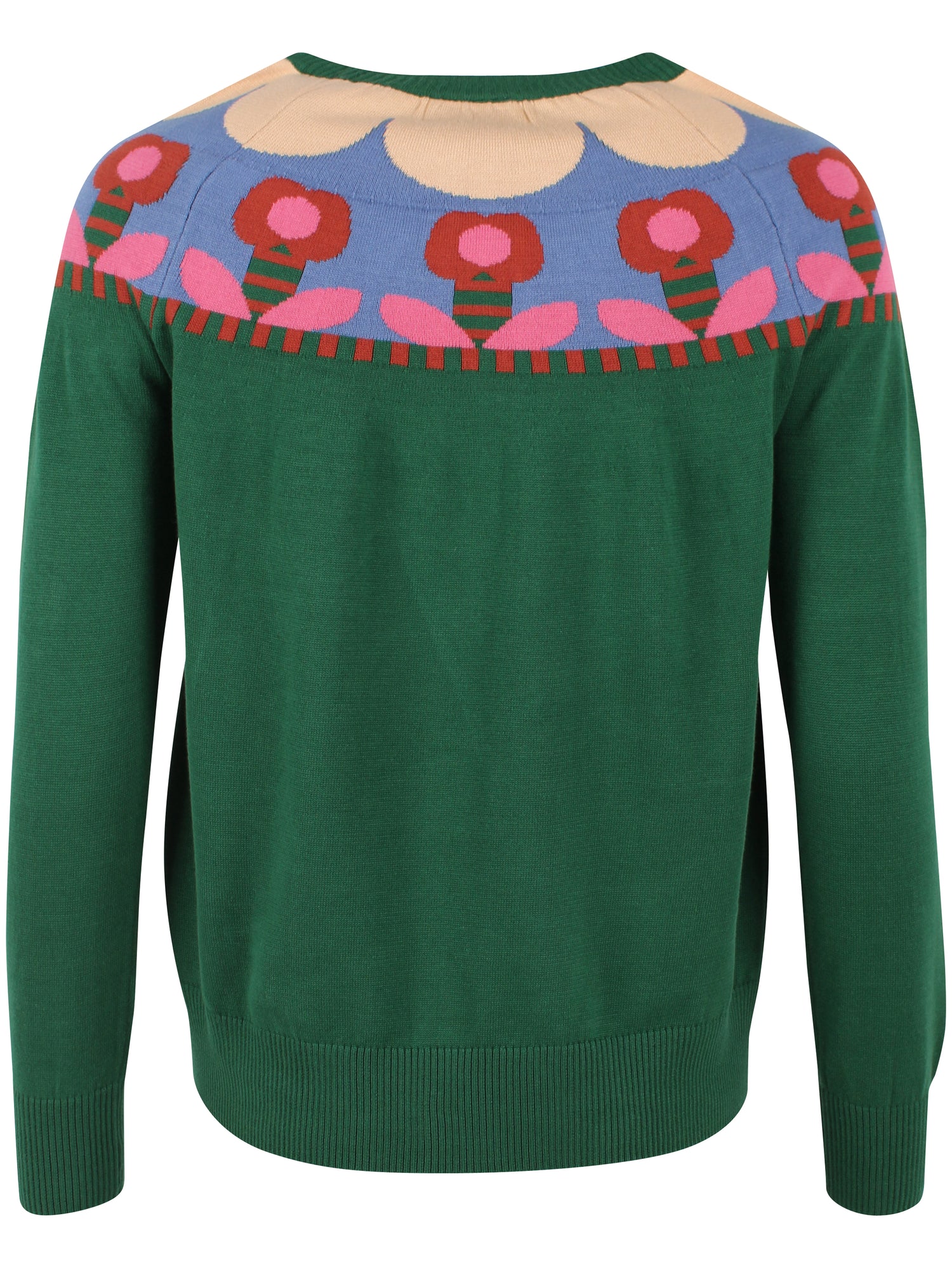 Danebright Lights Cotton Sweater Dark Pine FLOWER