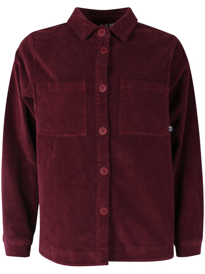Danecattle Cord Stretch Shirt Dark Cherry
