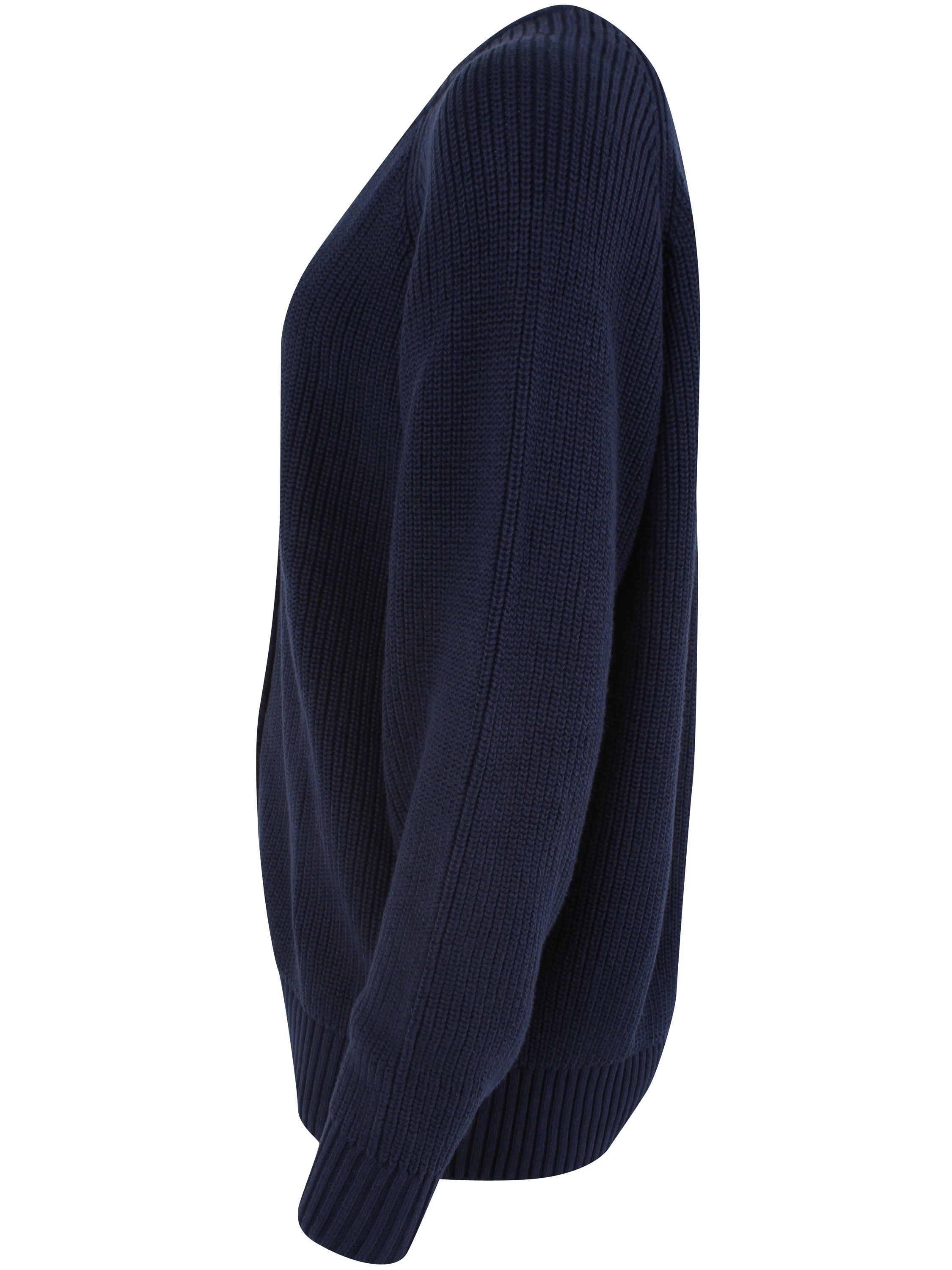 Flot chunky cardigan i navyblå til kvinder