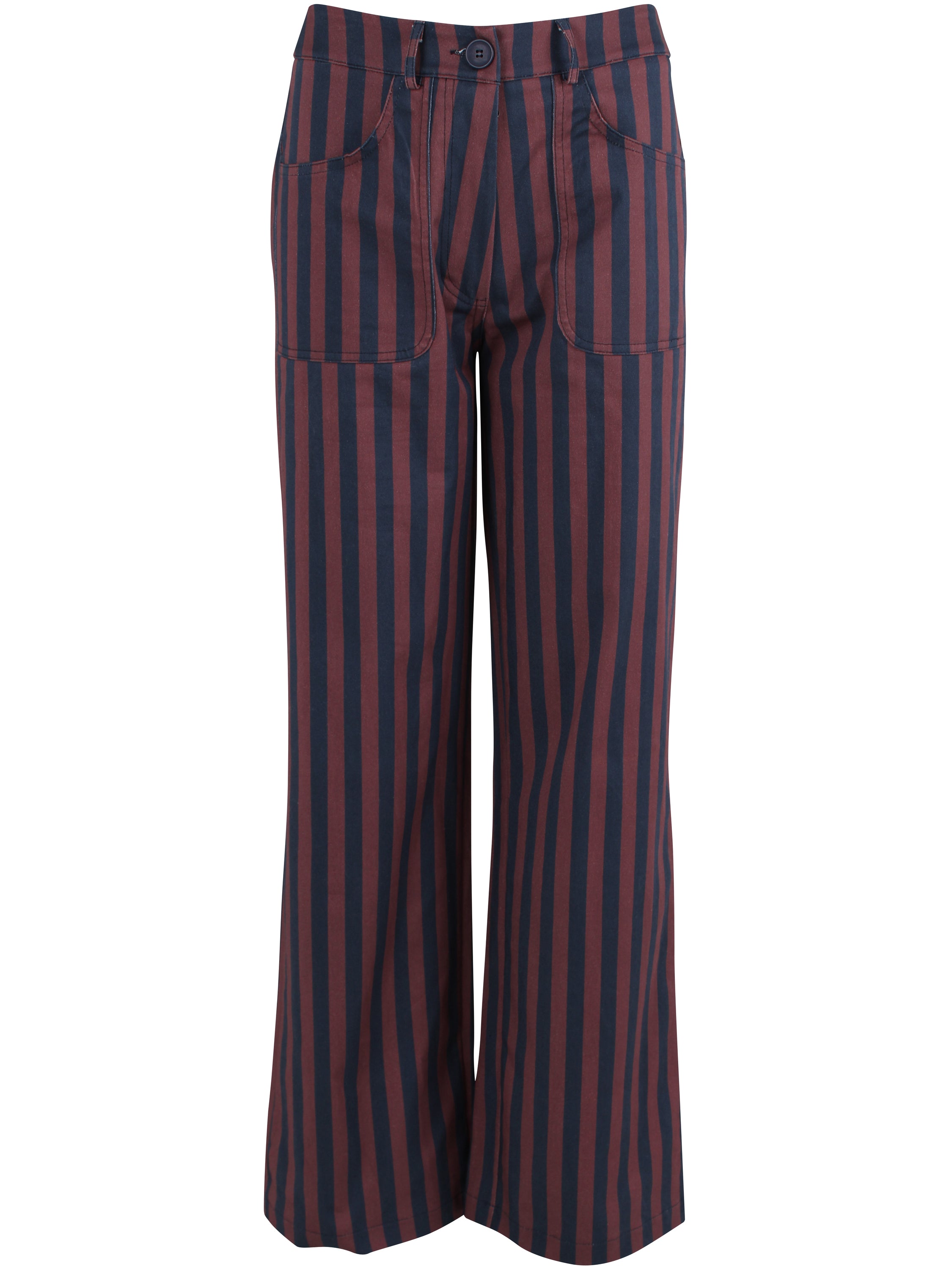 Danedaisy Stretch Canvas Pants Dark Wine/Dark Navy