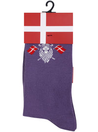 Danedanmark Ladies Socks Grey Plum FLAGFREJA