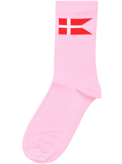 Danedanmark Ladies Socks Lt Pink FLAGFAN