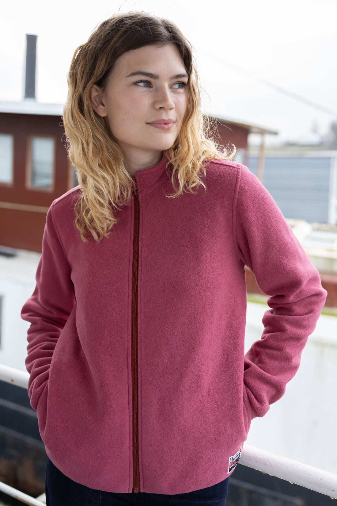 Danedea Polar Fleece Zip-Up Berry Compote