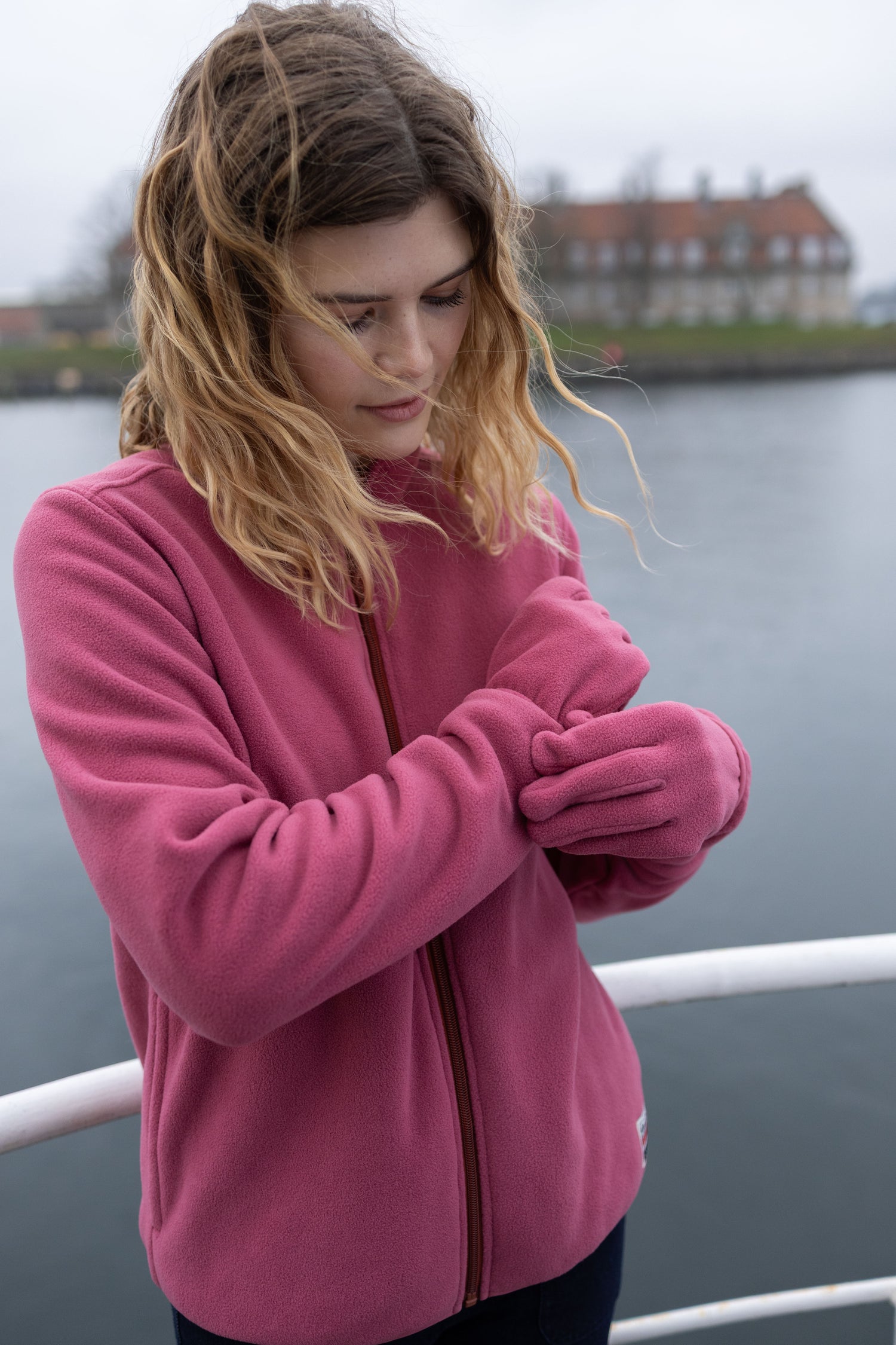 Danedea Polar Fleece Zip-Up Berry Compote