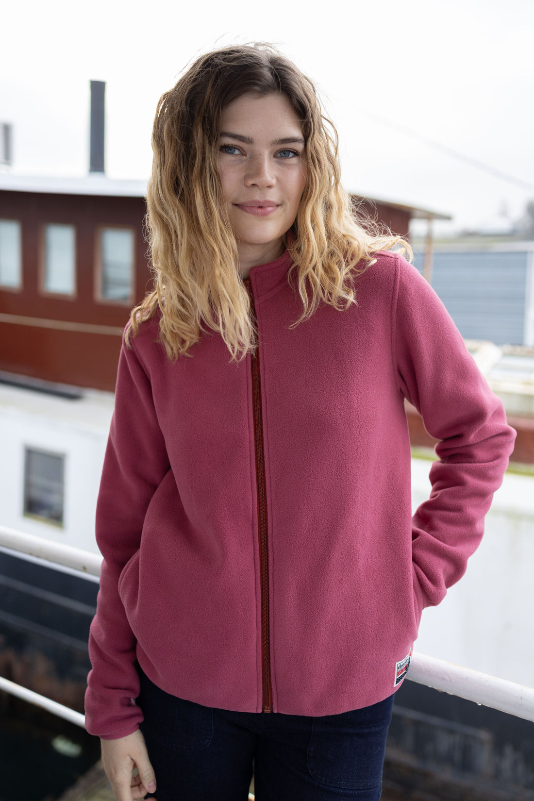 Danedea Polar Fleece Zip-Up Berry Compote