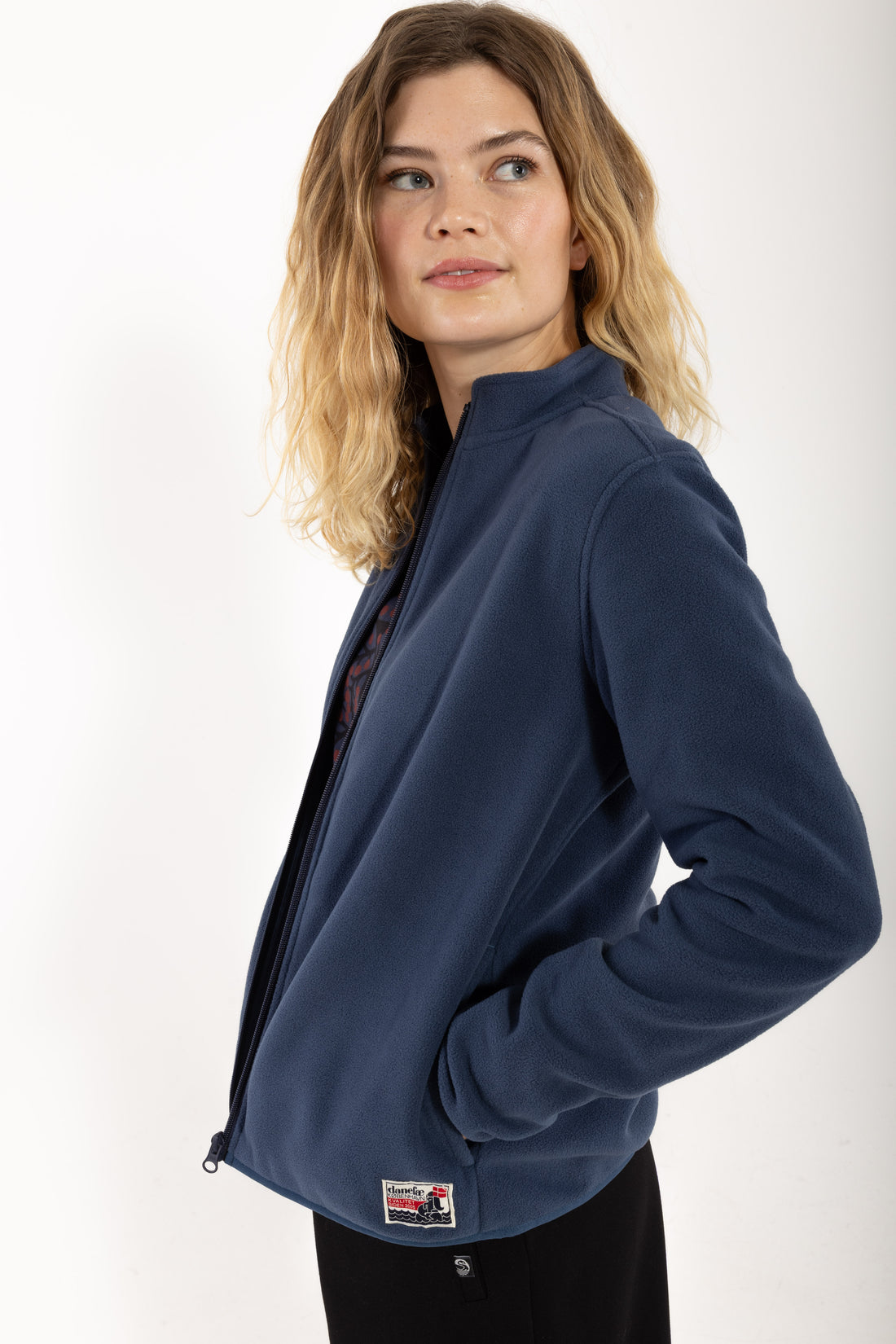 Danedea Polar Fleece Zip-Up Dark Grey Blue
