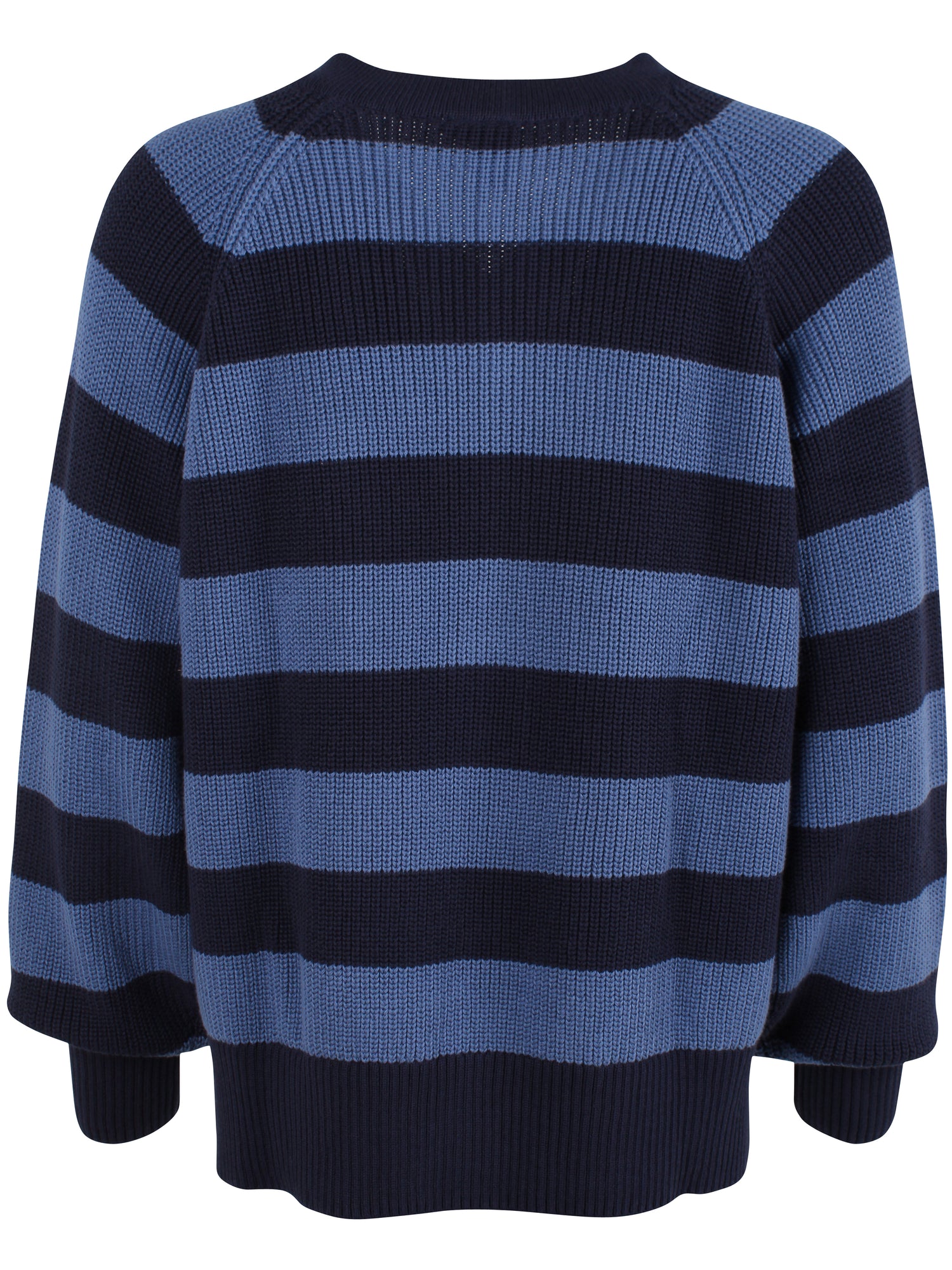 Danediscreet Boxy Knit Sweater Dark Navy/Porcelaine