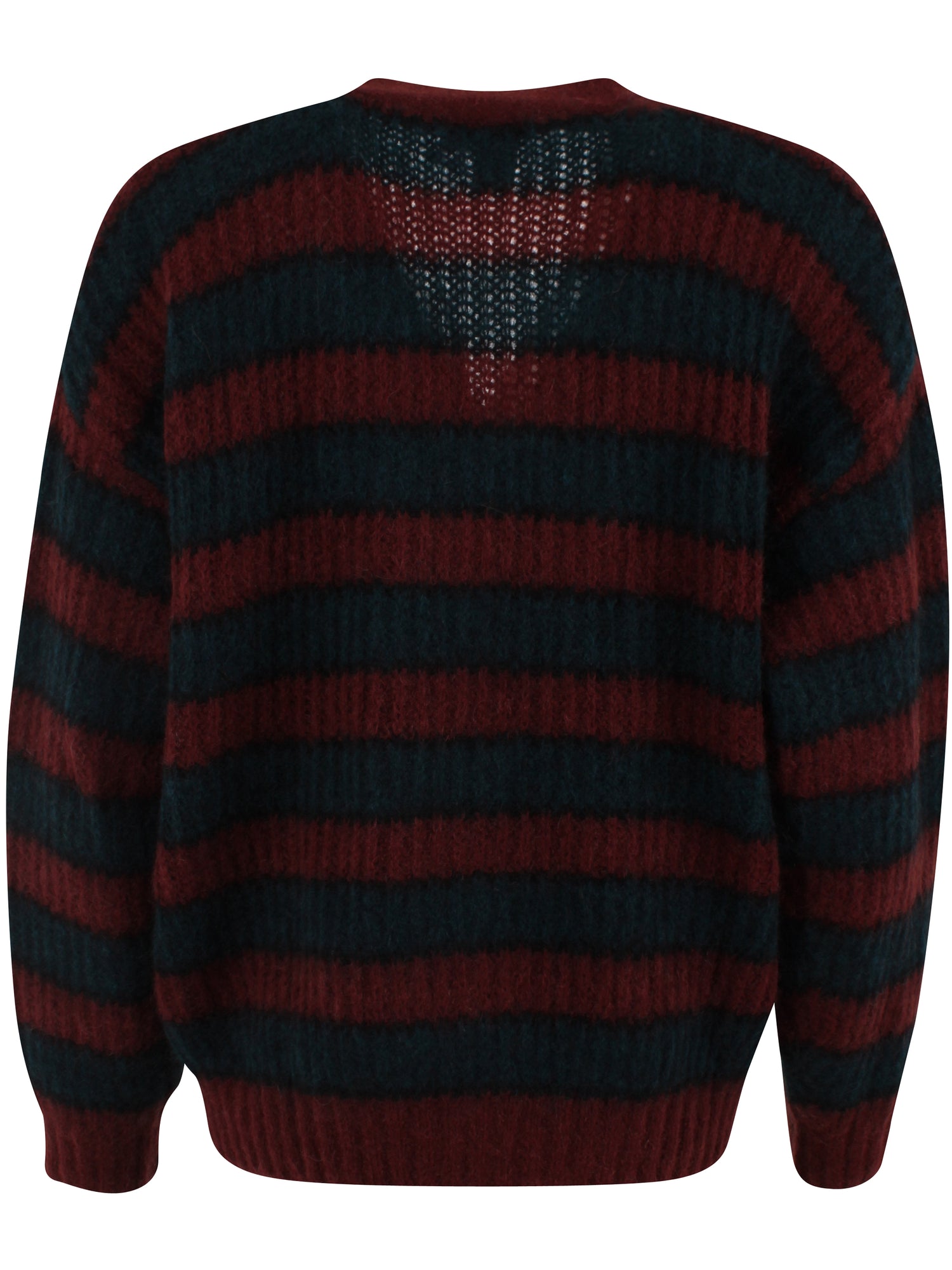 Danefamily Mohair Cardigan Black/Dark Wine/Dark Forest