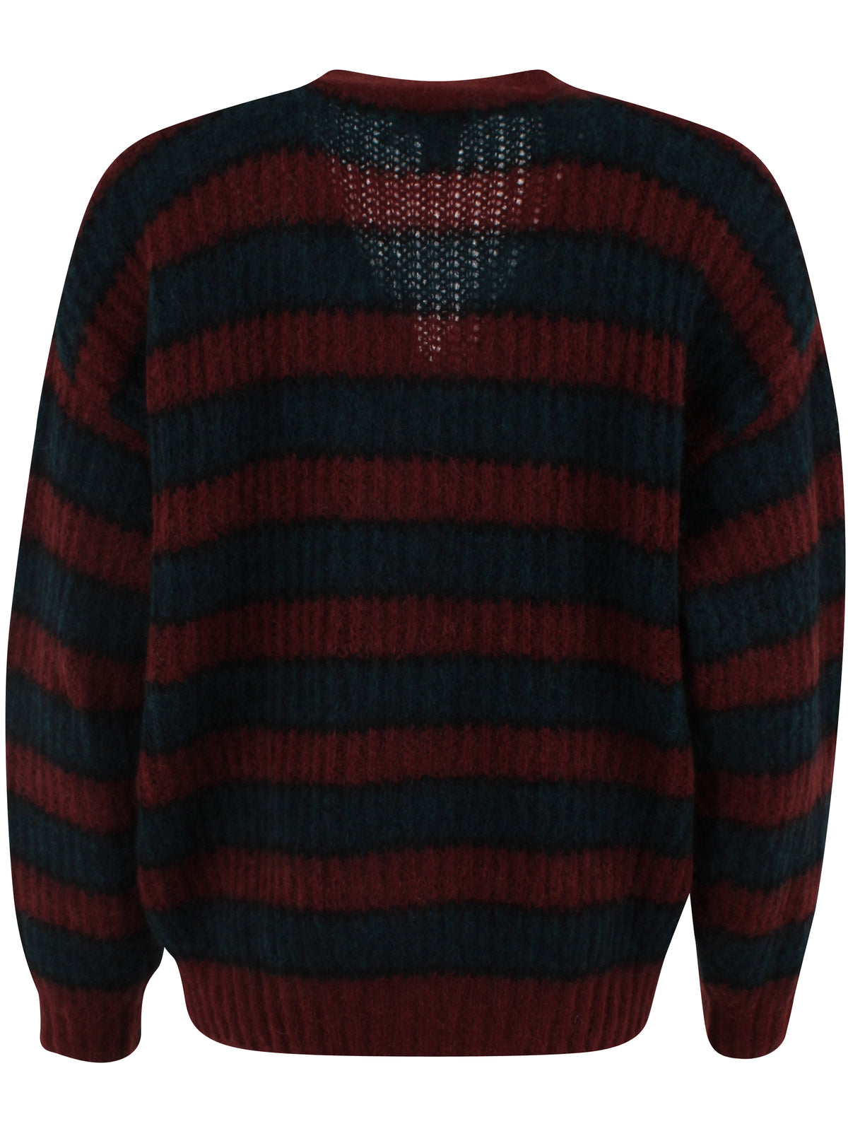 Danefamily Mohair Cardigan Black/Dark Wine/Dark Forest