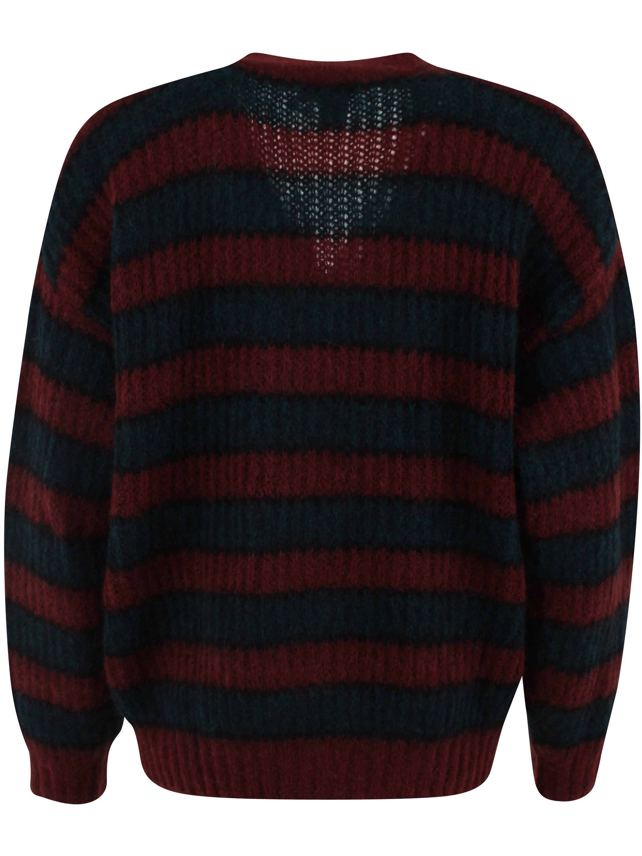Danefamily Mohair Cardigan Black/Dark Wine/Dark Forest