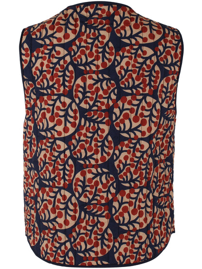 Danefield AOP Thermo Vest Dark Navy MACRO MICRO
