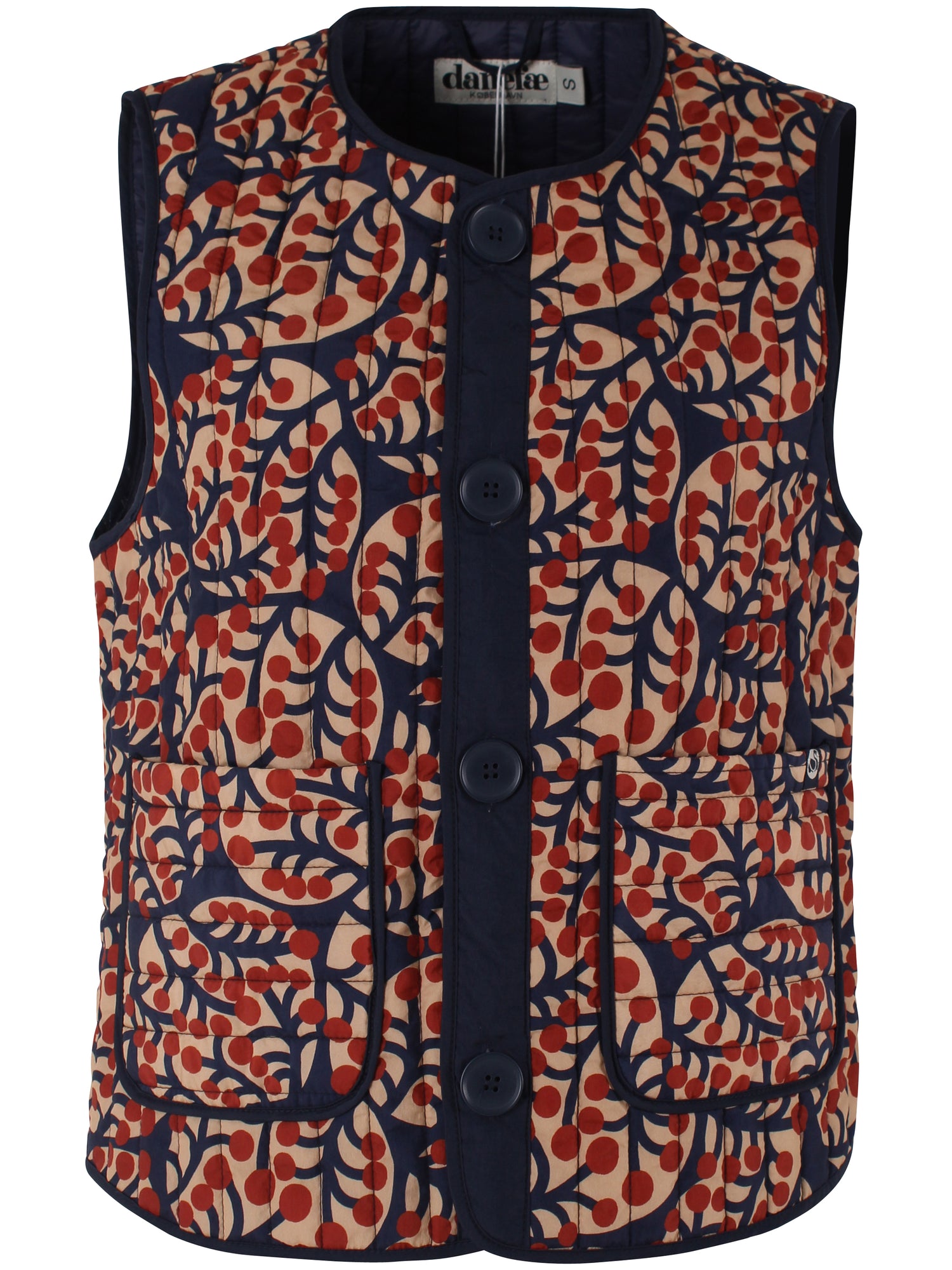 Danefield AOP Thermo Vest Dark Navy MACRO MICRO