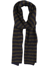 Danefrosty Wool Scarf Dark Navy/Dark Olive