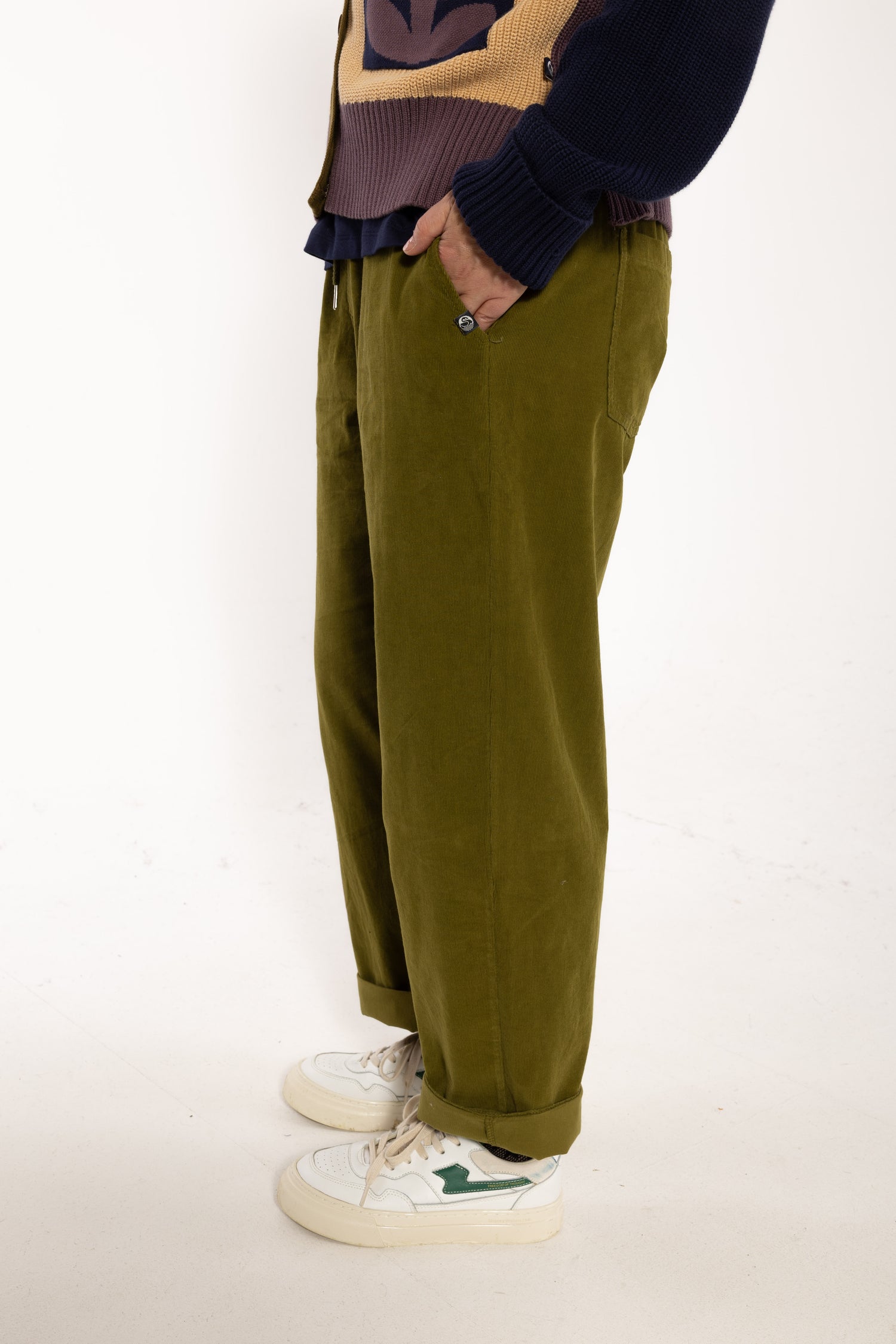 Danefunt Cord Pants Dark Olive