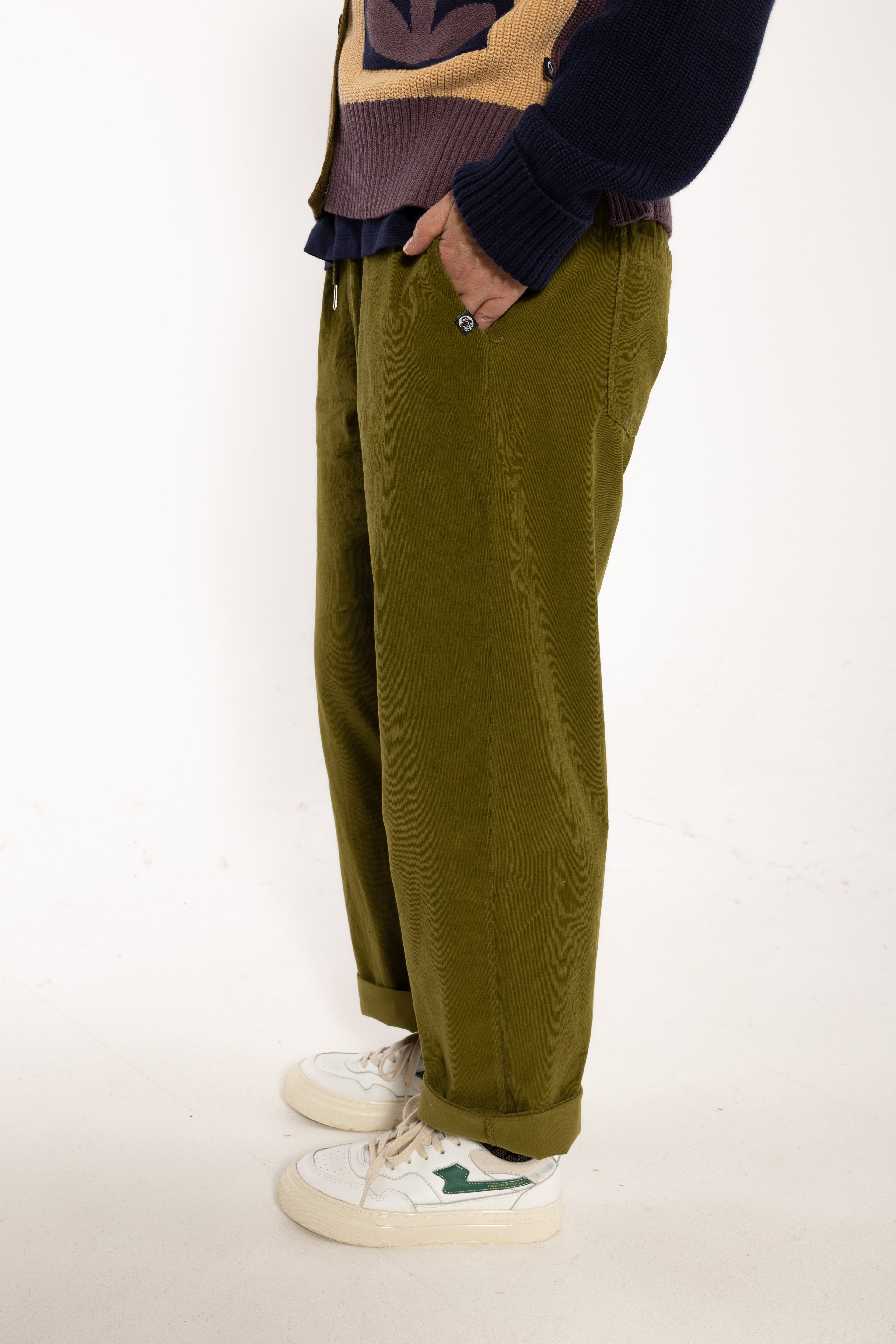 Danefunt Cord Pants Dark Olive