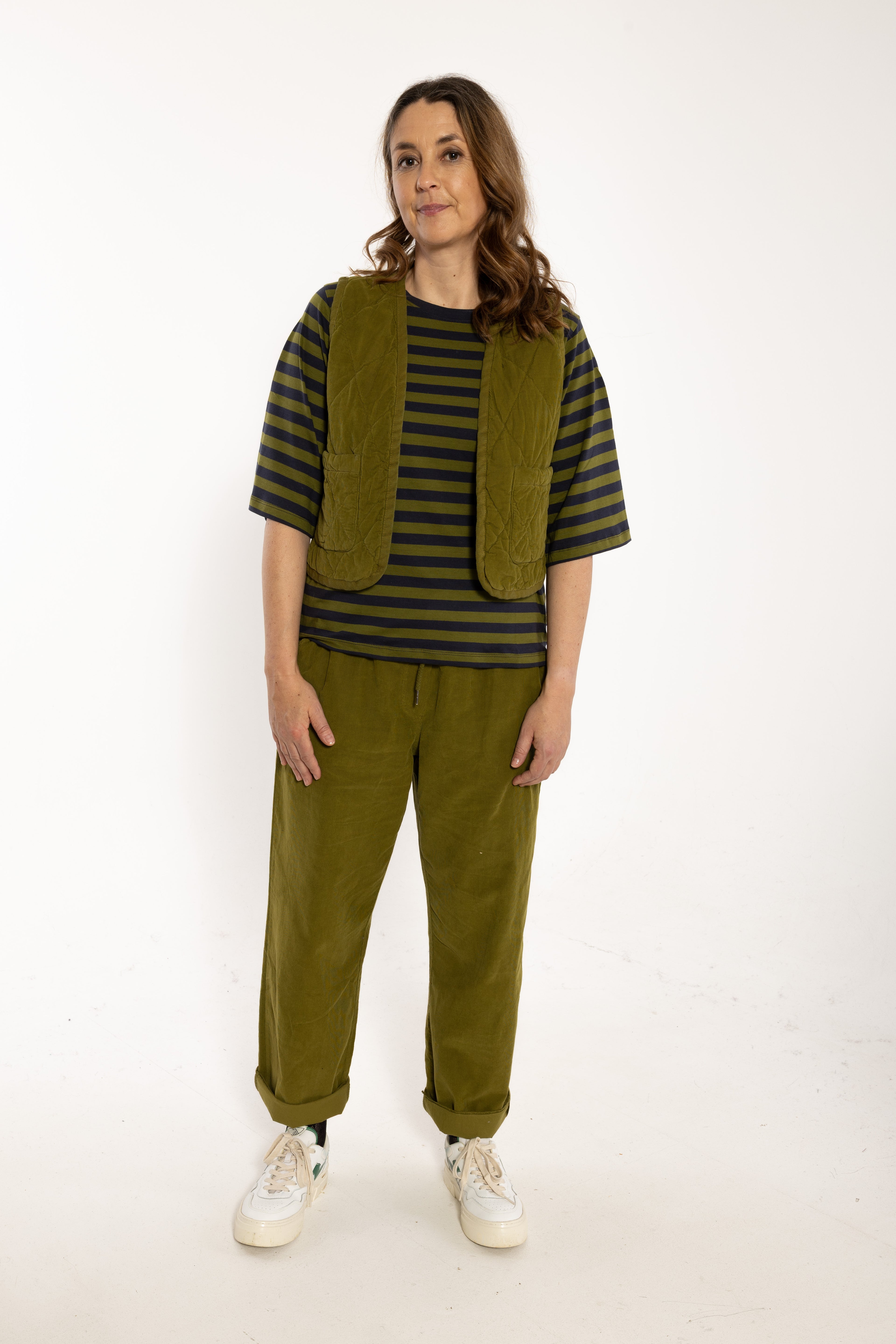 Danefunt Cord Pants Dark Olive