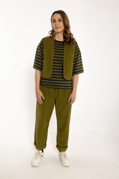 Danefunt Cord Pants Dark Olive