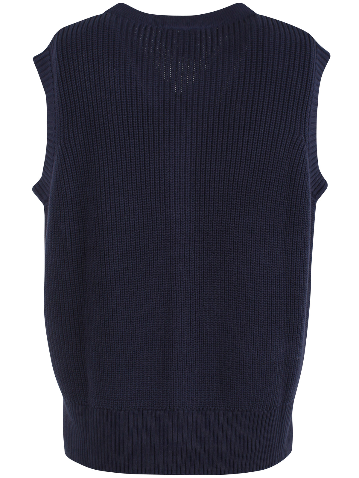 Danegentle Cotton Sweater Vest Dark Navy