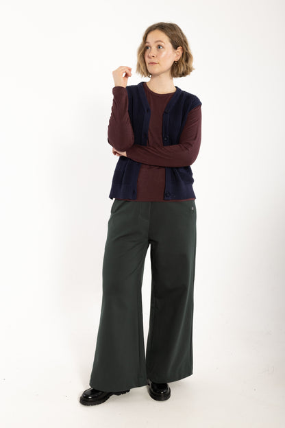 Danegentle Cotton Sweater Vest Dark Navy