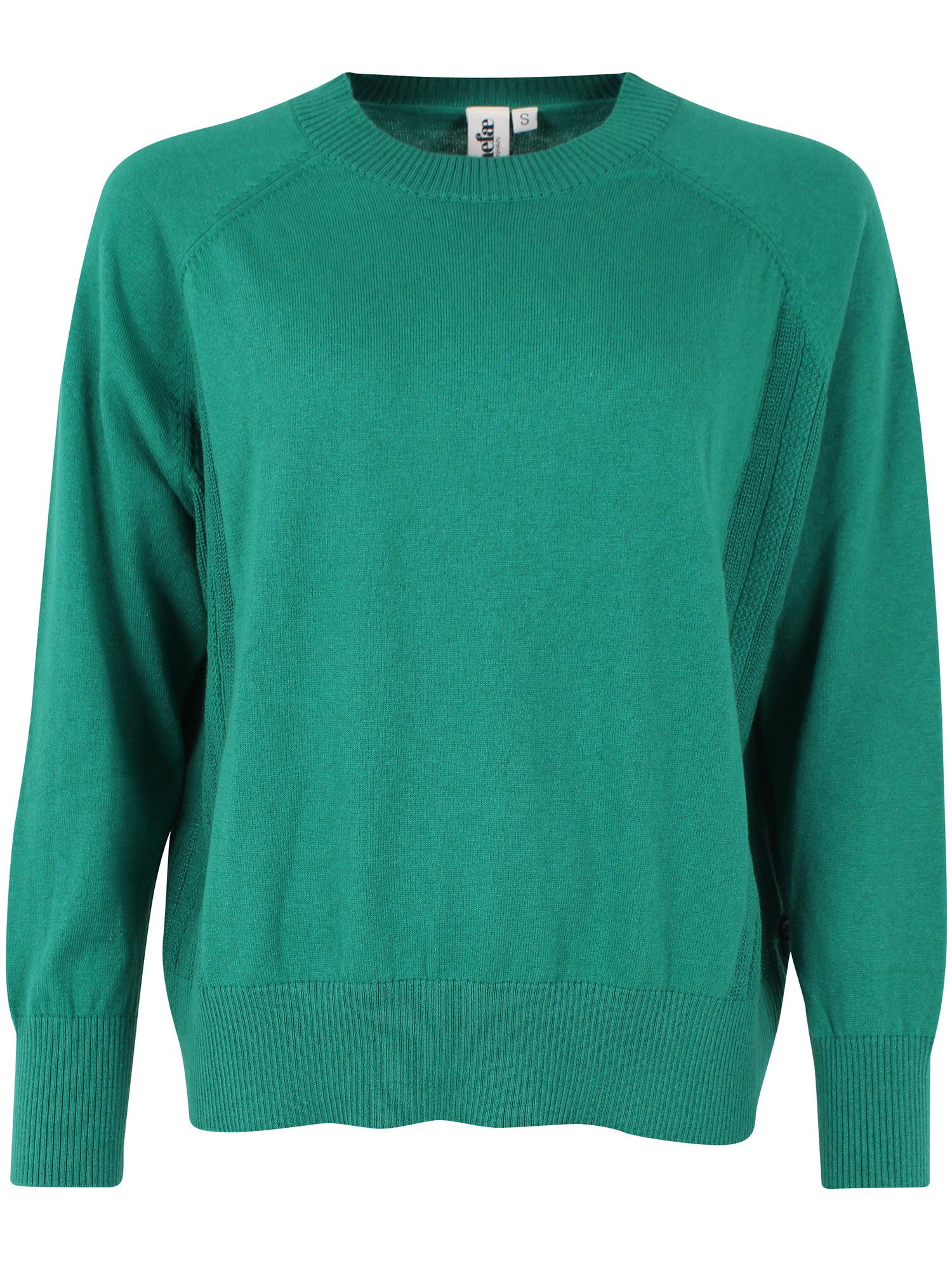 Flot sweater med rund hals i fin grøn nuance til kvinder fra Danefæ