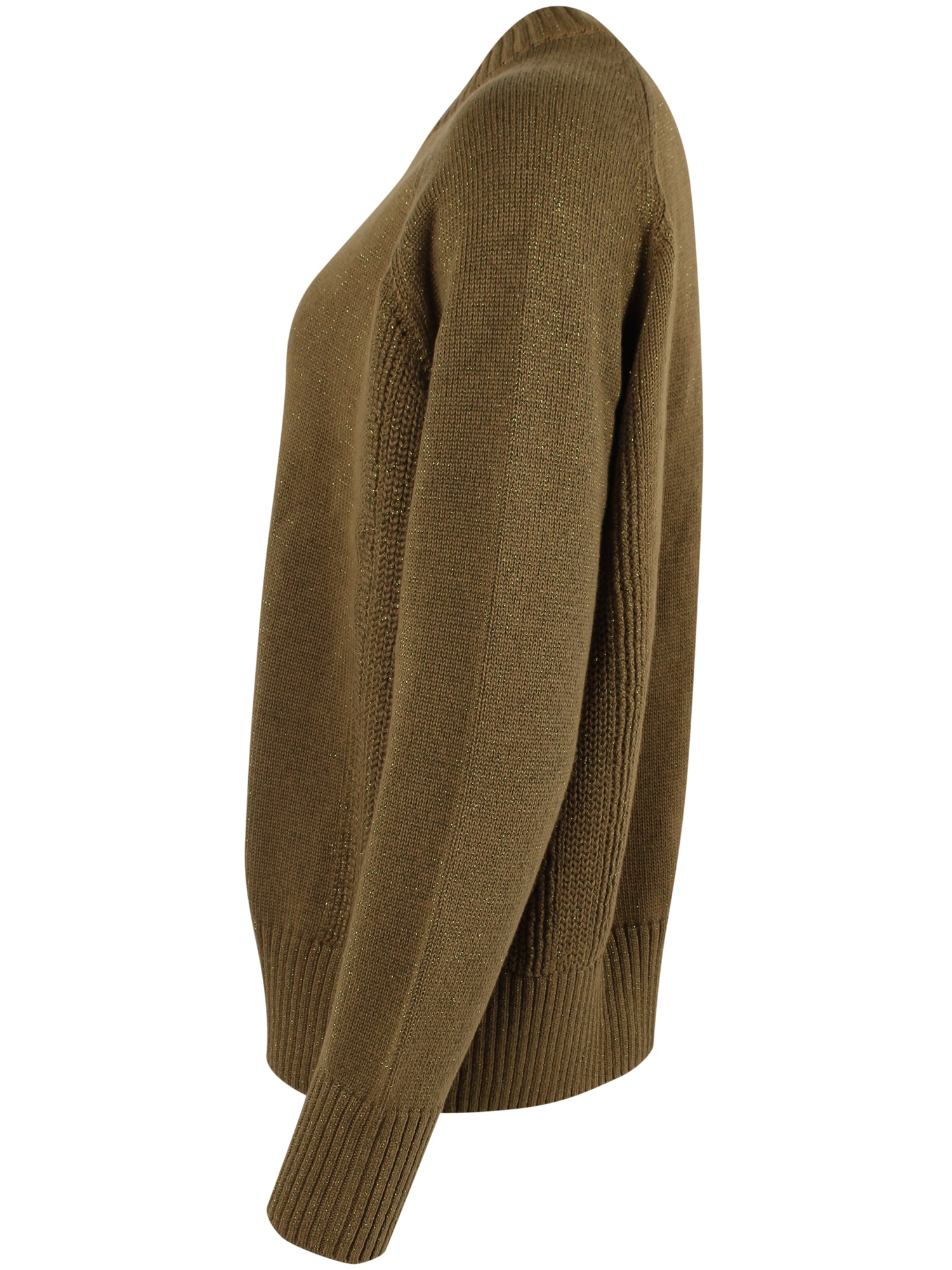 Danegertrud Glitter Sweater Dark Olive