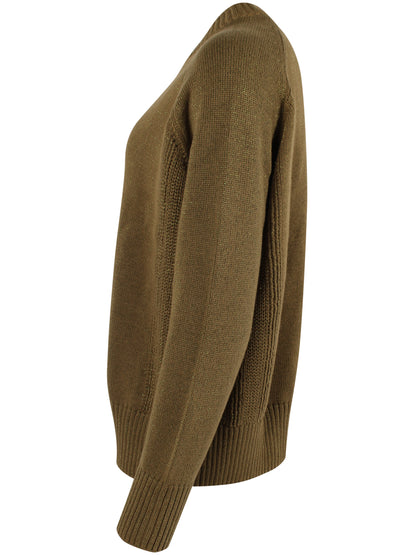 Danegertrud Glitter Sweater Dark Olive