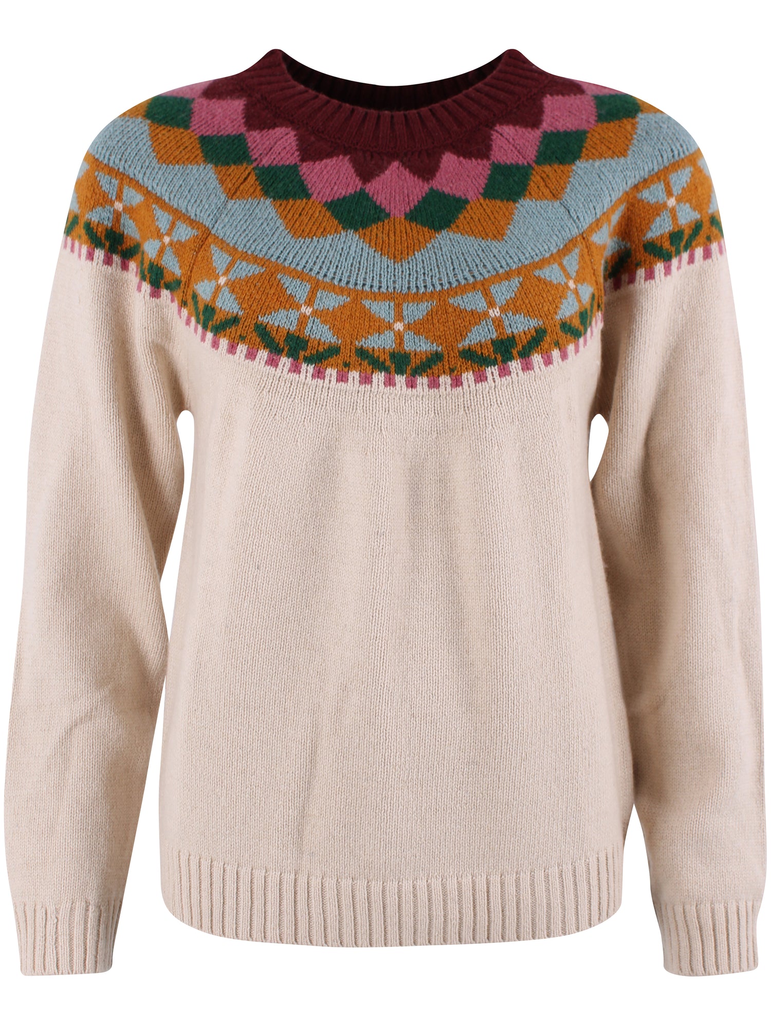 Daneglamping Wool Sweater Light Beige Jaquard 26