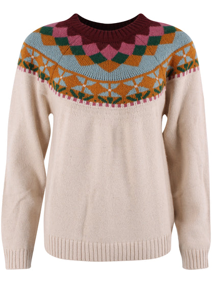 Daneglamping Wool Sweater Light Beige Jaquard 26