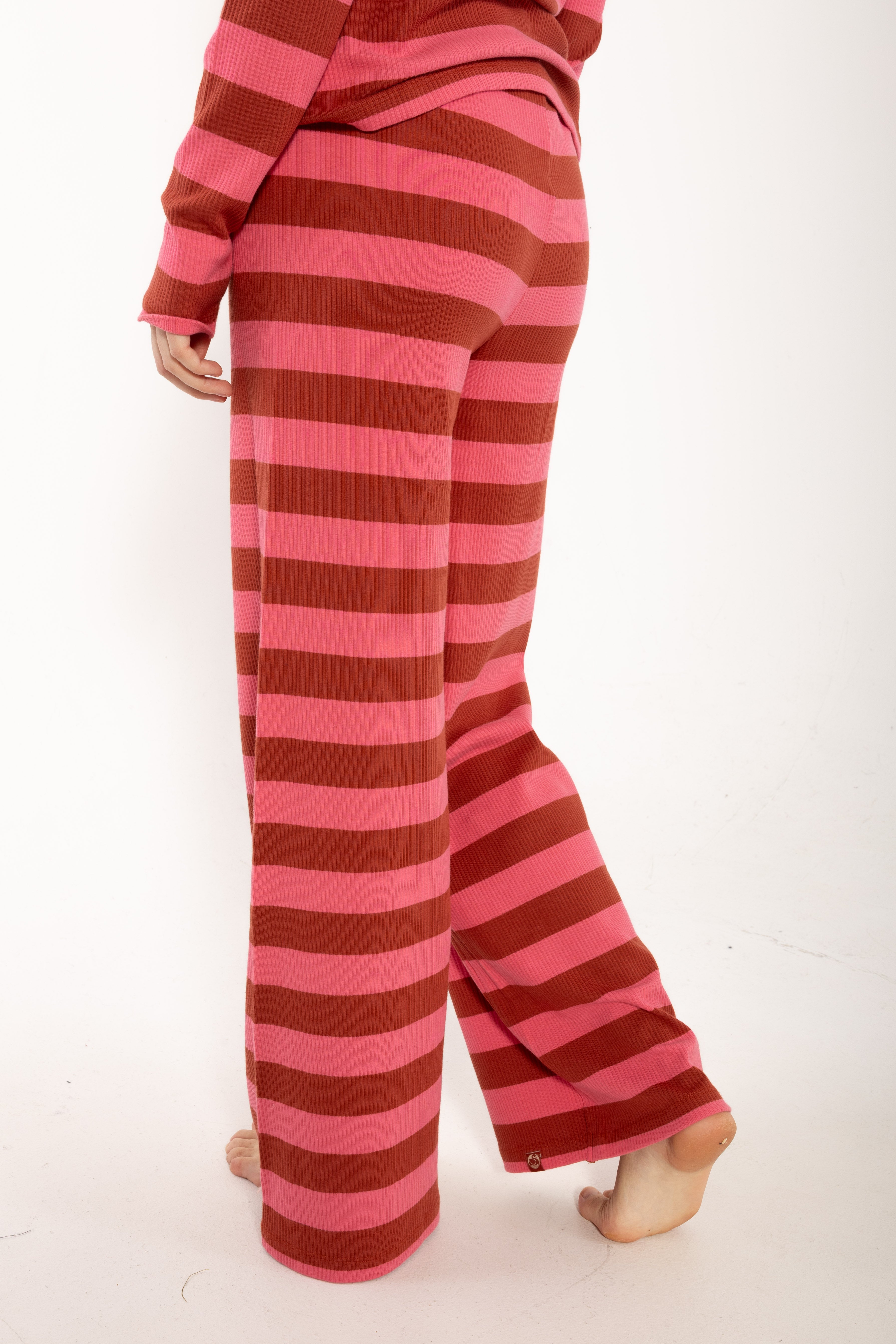 Danegoals Ribbing Pants Chili/Soft Cherry