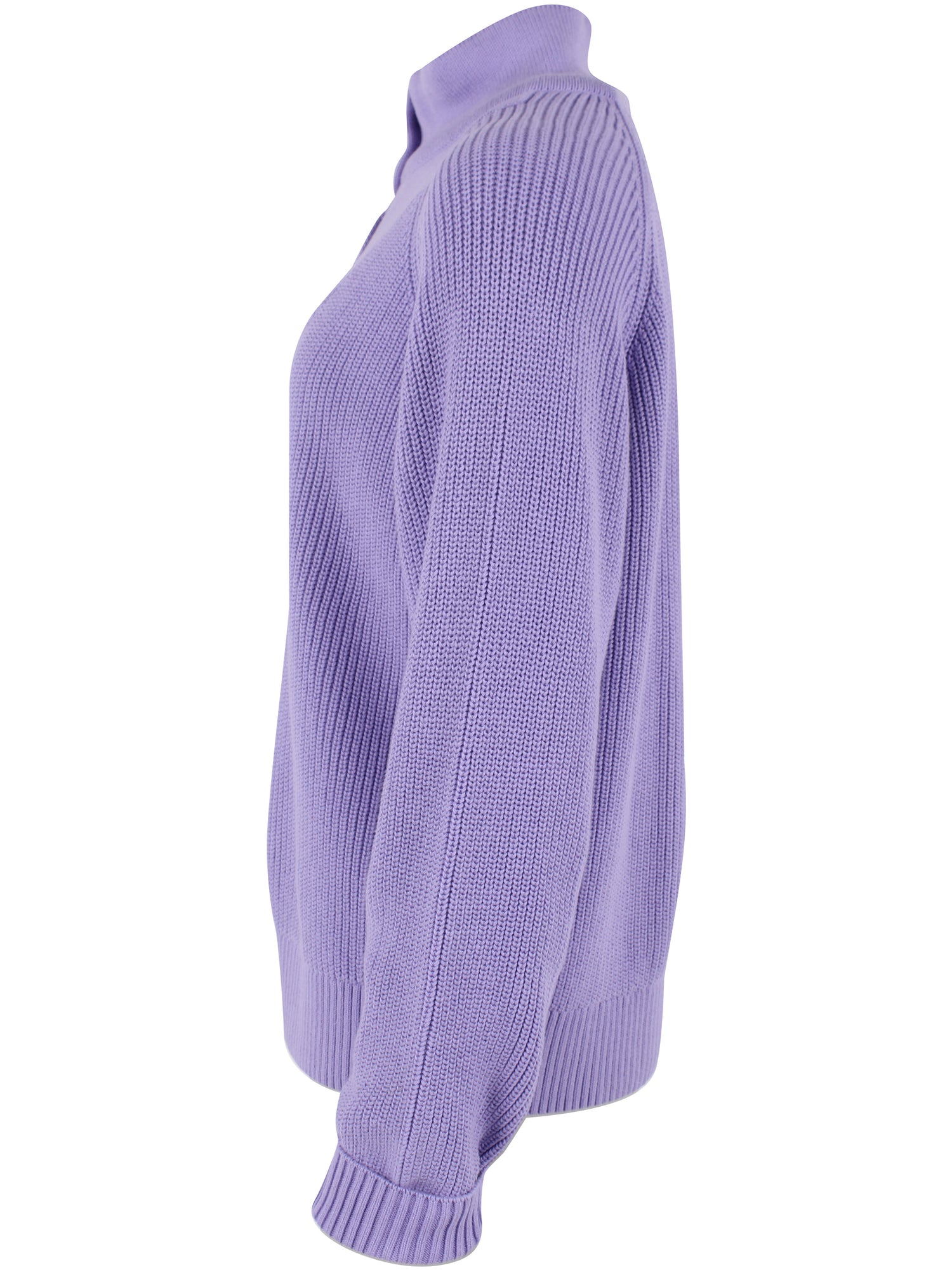 Smart højhalset sweater i en flot lyslilla nuance til kvinder