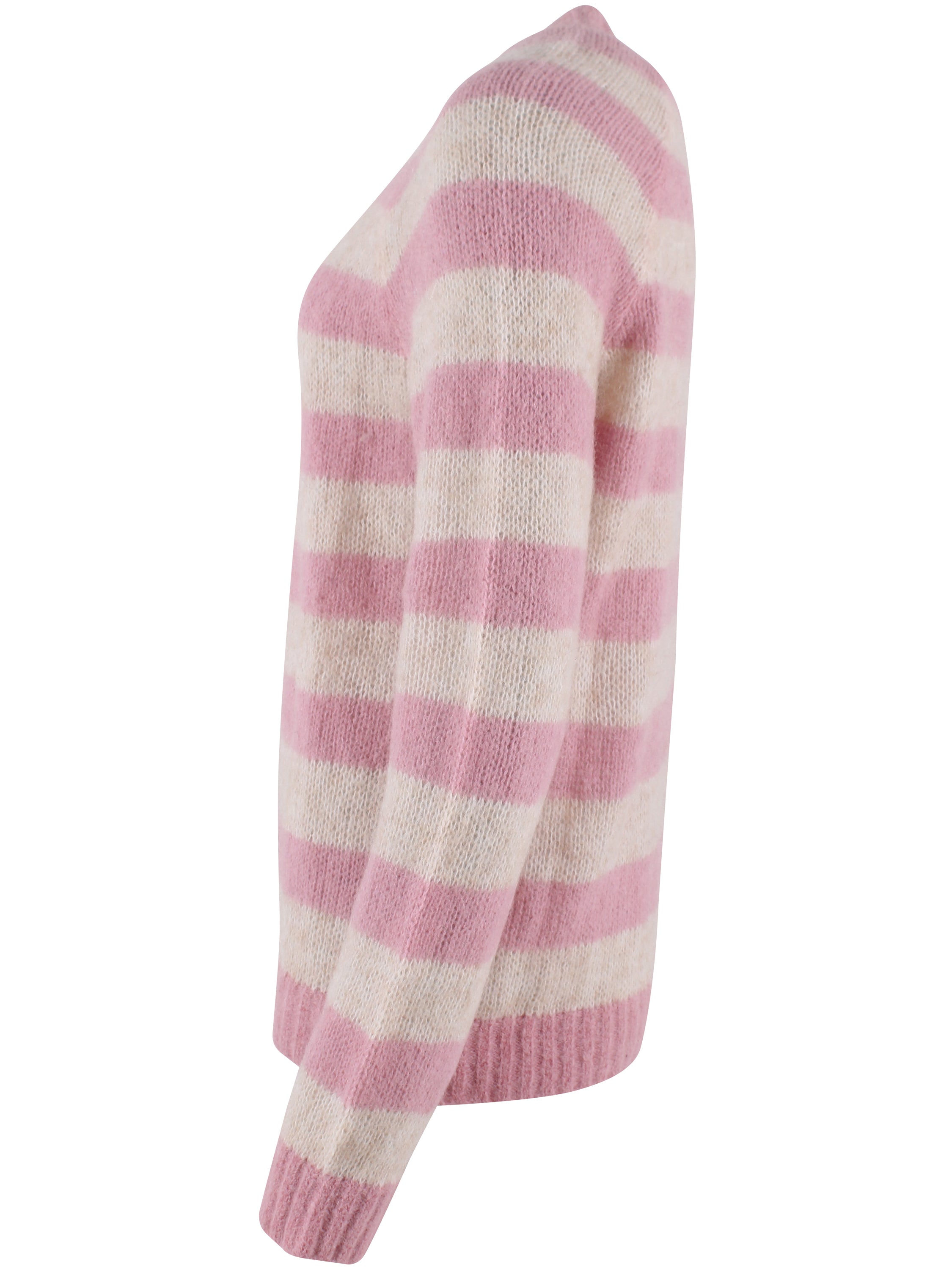 Daneherbal Mohair Sweater Cold Pink/Light Beige
