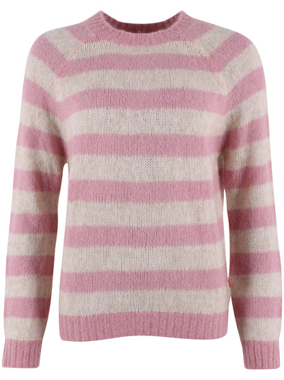 Daneherbal Mohair Sweater Cold Pink/Light Beige