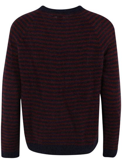 Daneherbal Mohair Sweater Dk Navy/Dk Wine