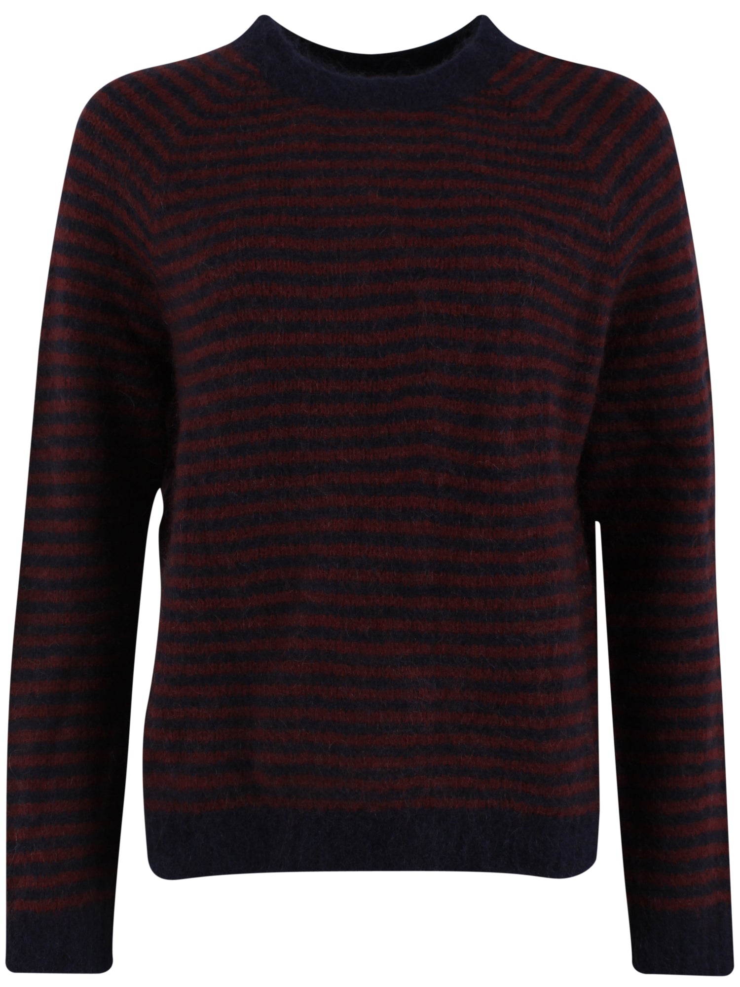 Daneherbal Mohair Sweater Dk Navy/Dk Wine