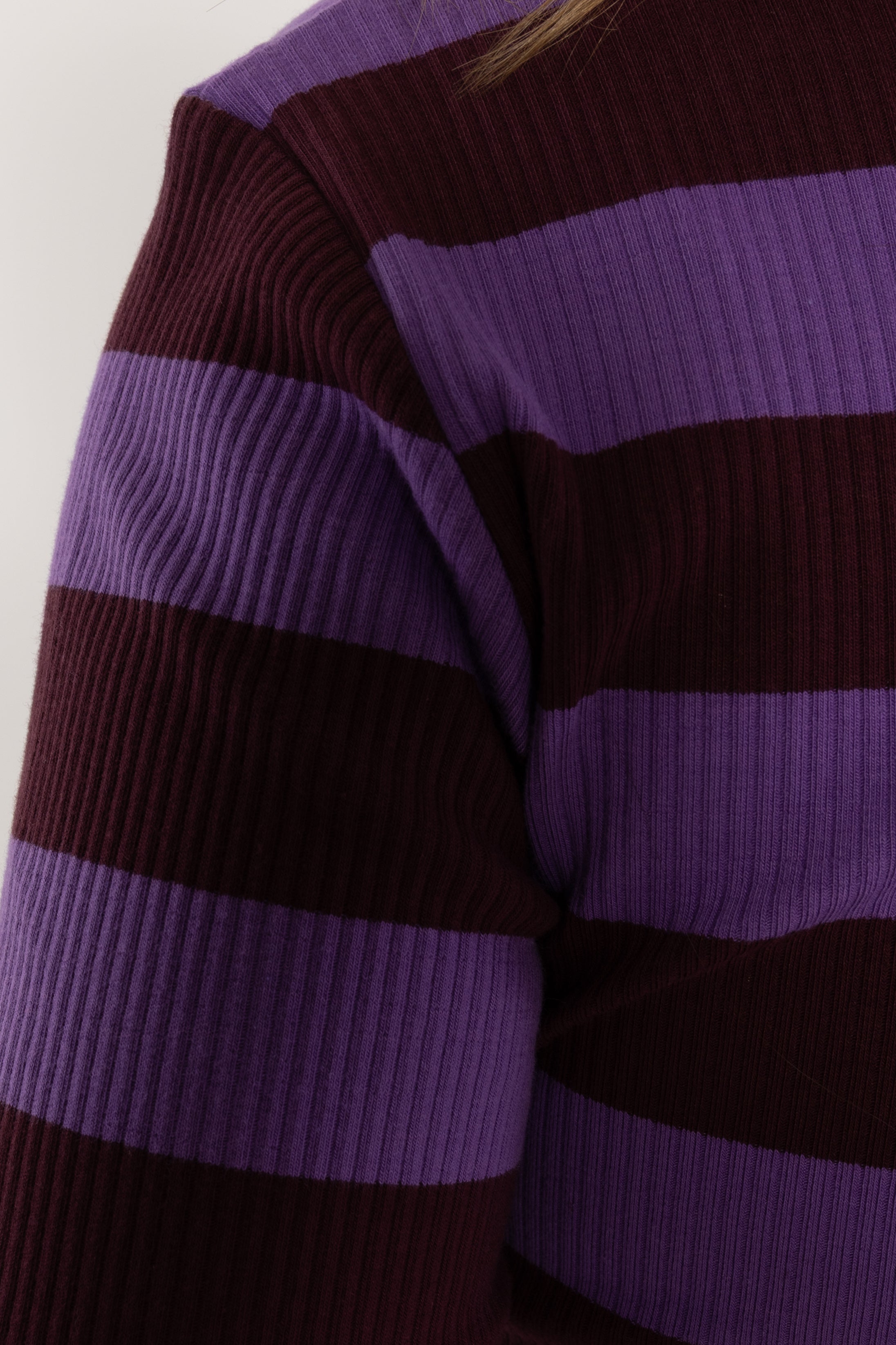 Danehero Ribbing Tee Dark Wine/Purple