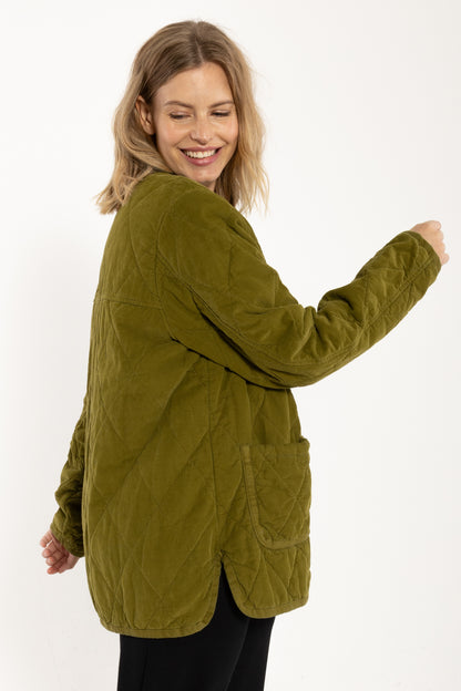 Danehighland Cord Overshirt Dark Olive