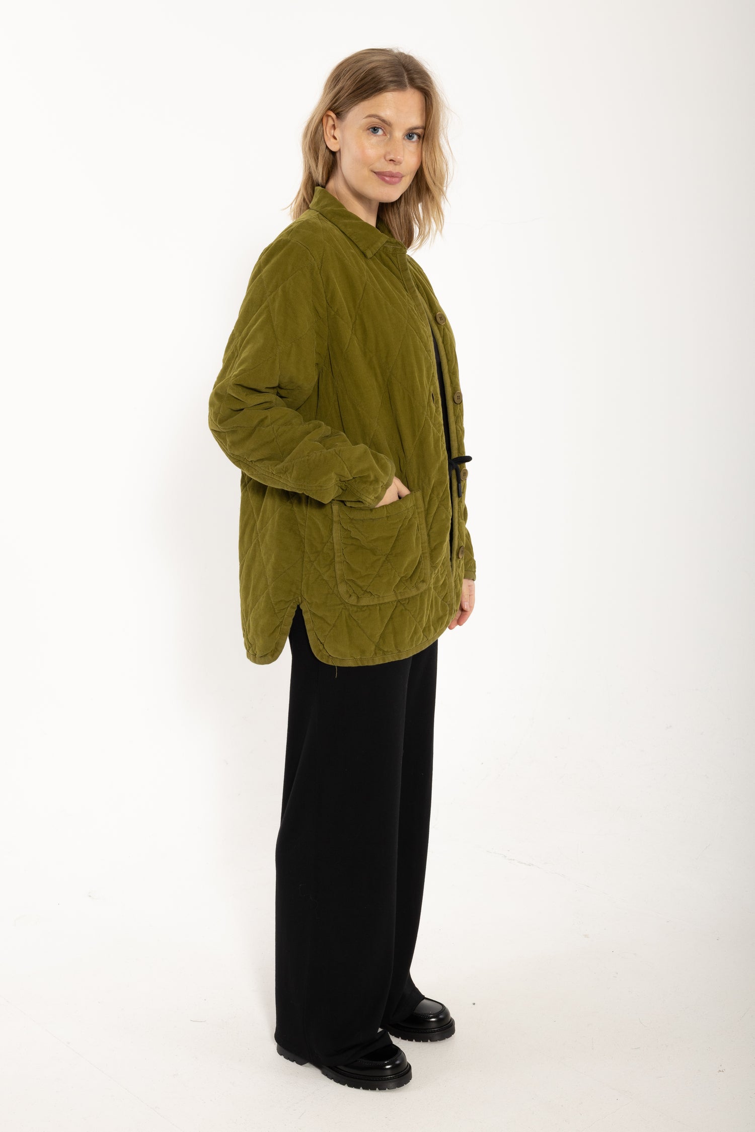 Danehighland Cord Overshirt Dark Olive