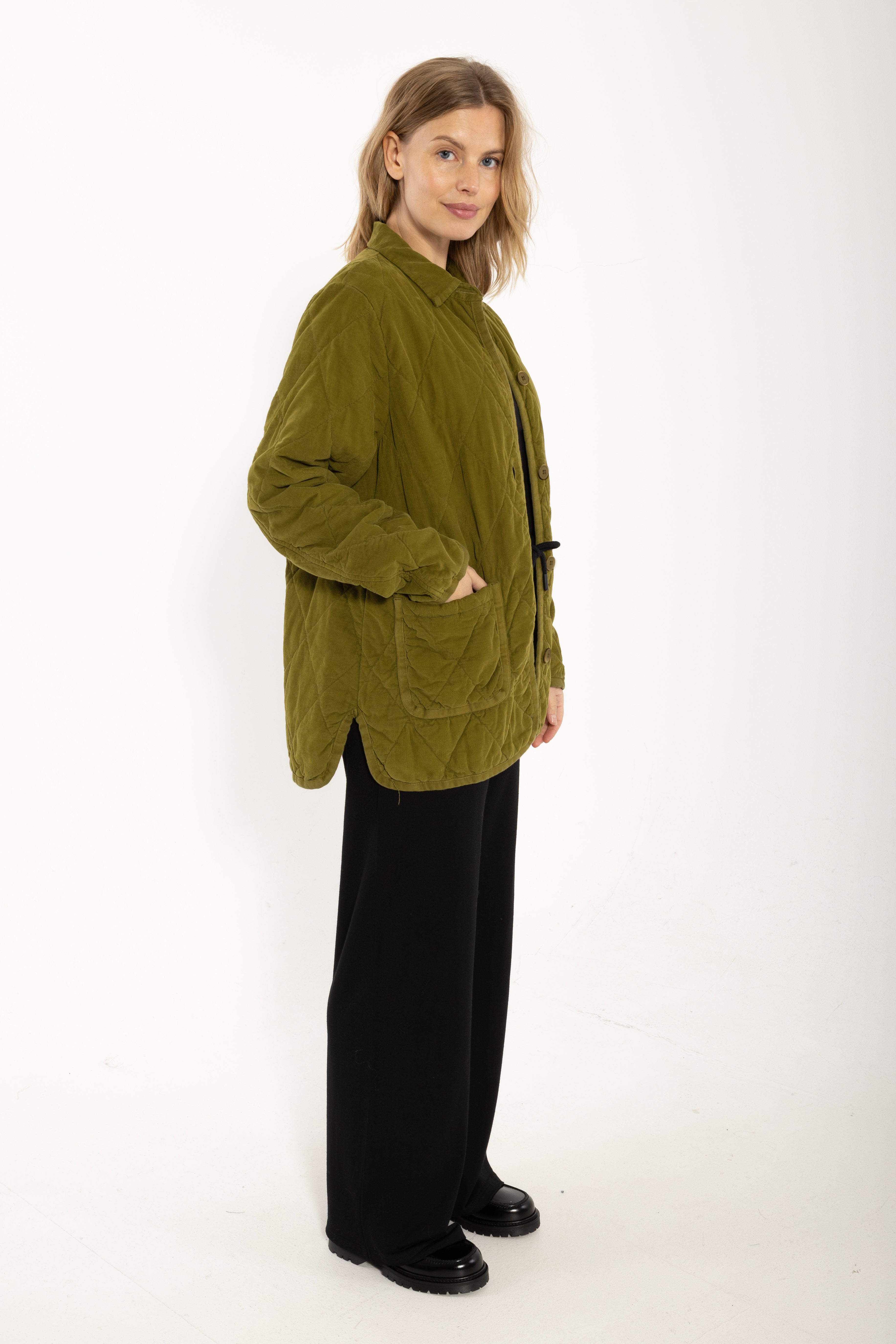 Danehighland Cord Overshirt Dark Olive