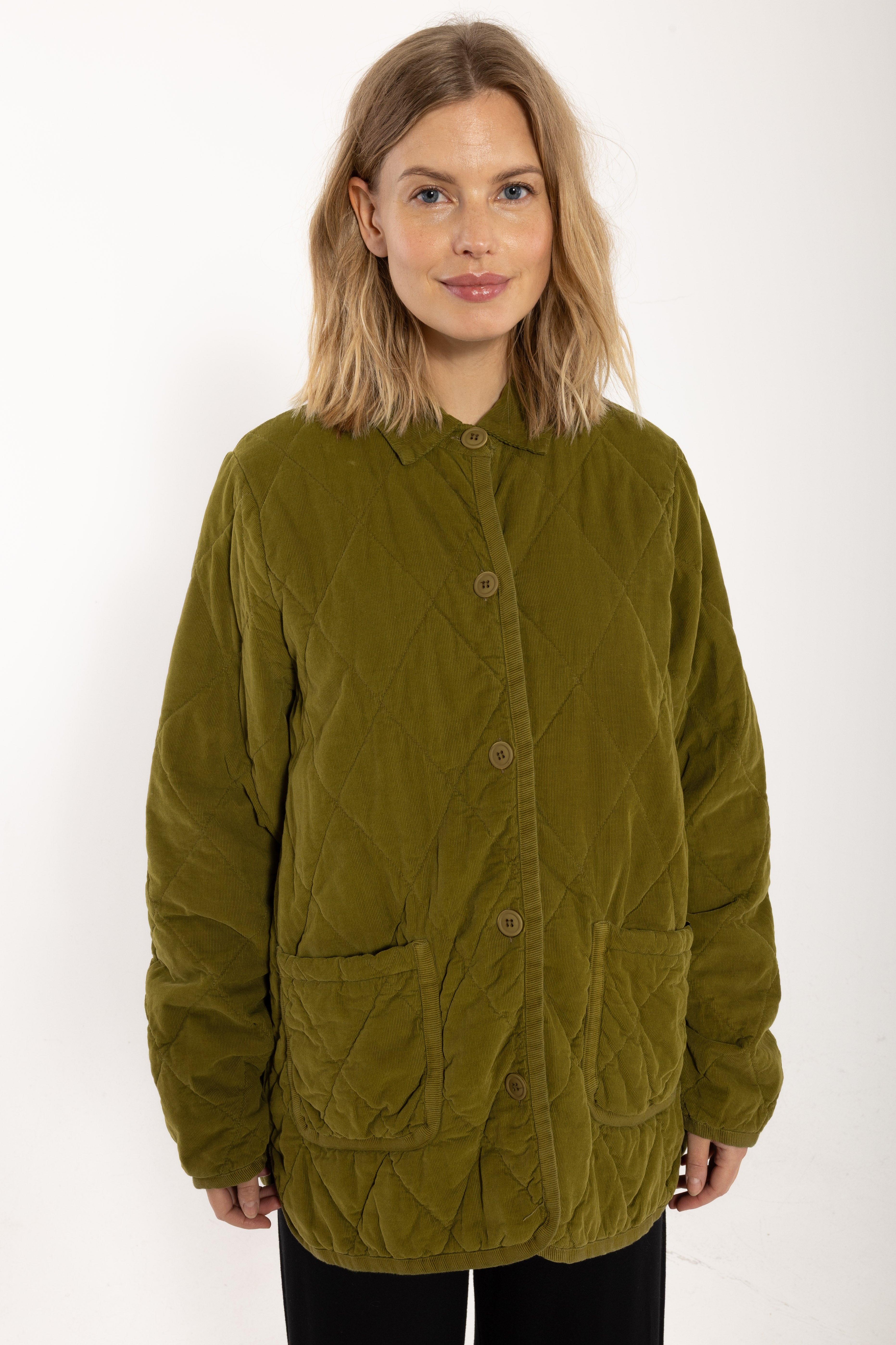 Danehighland Cord Overshirt Dark Olive