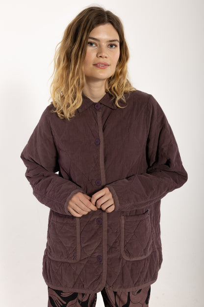 Danehighland Cord Overshirt Grey Plum
