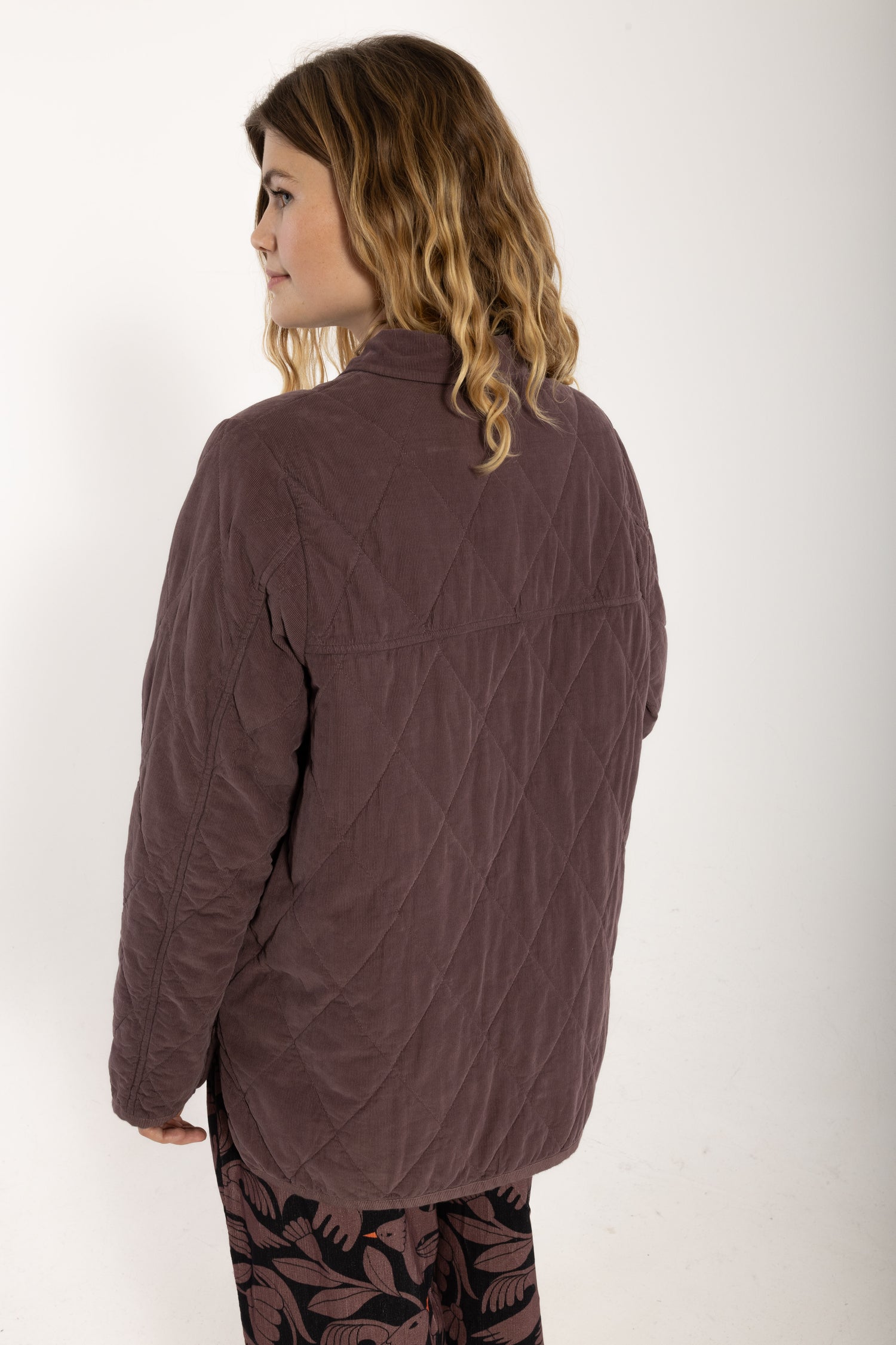 Danehighland Cord Overshirt Grey Plum