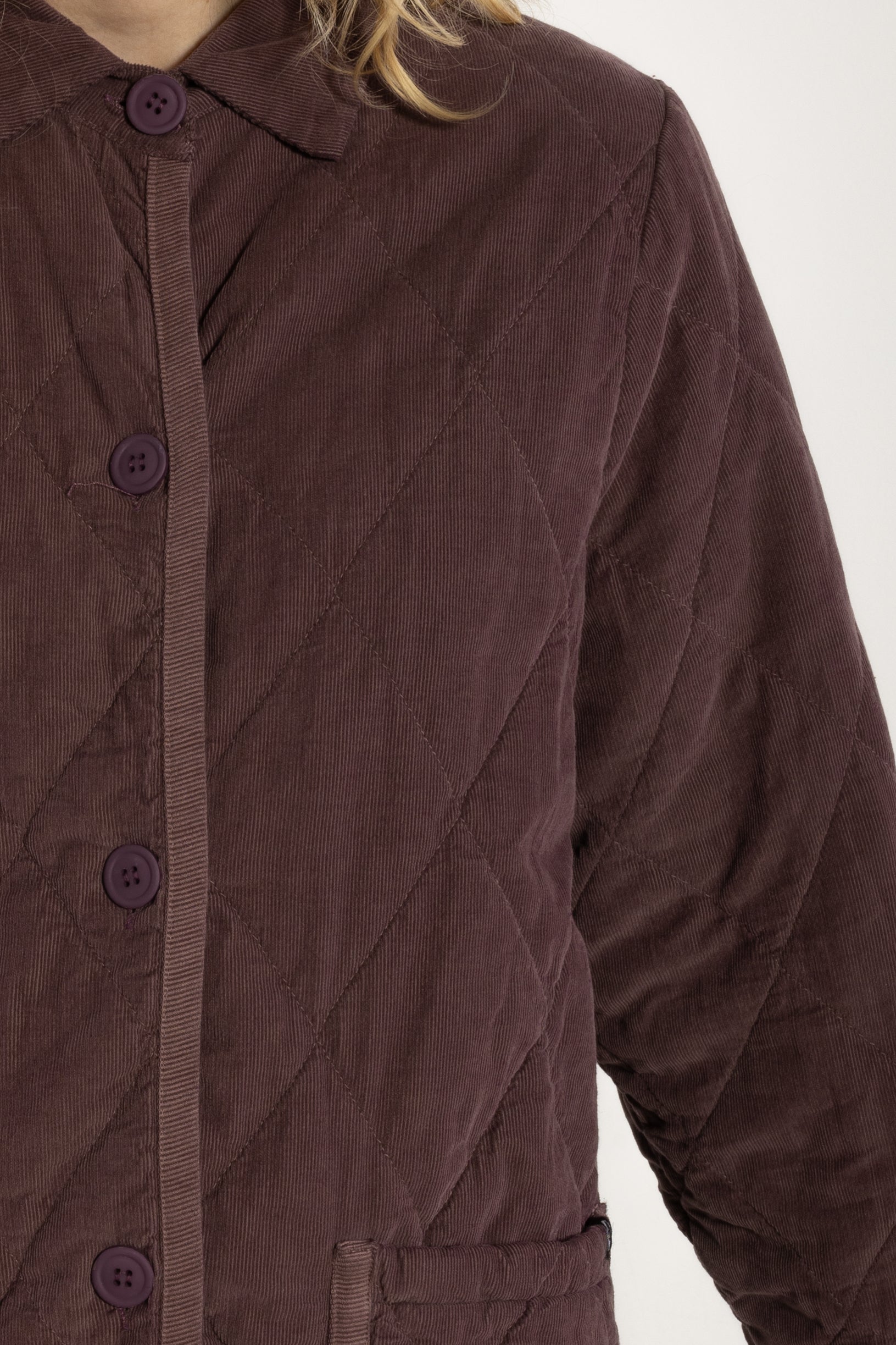 Danehighland Cord Overshirt Grey Plum