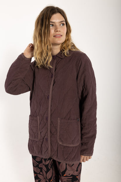 Danehighland Cord Overshirt Grey Plum