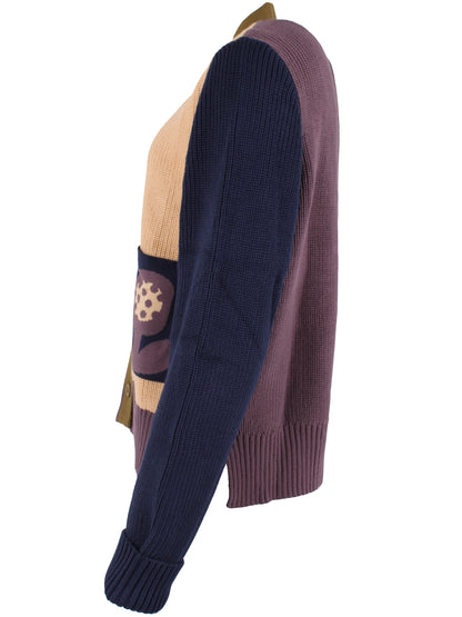 Danehilda Cotton Rib Cardigan Nougat MULTI26
