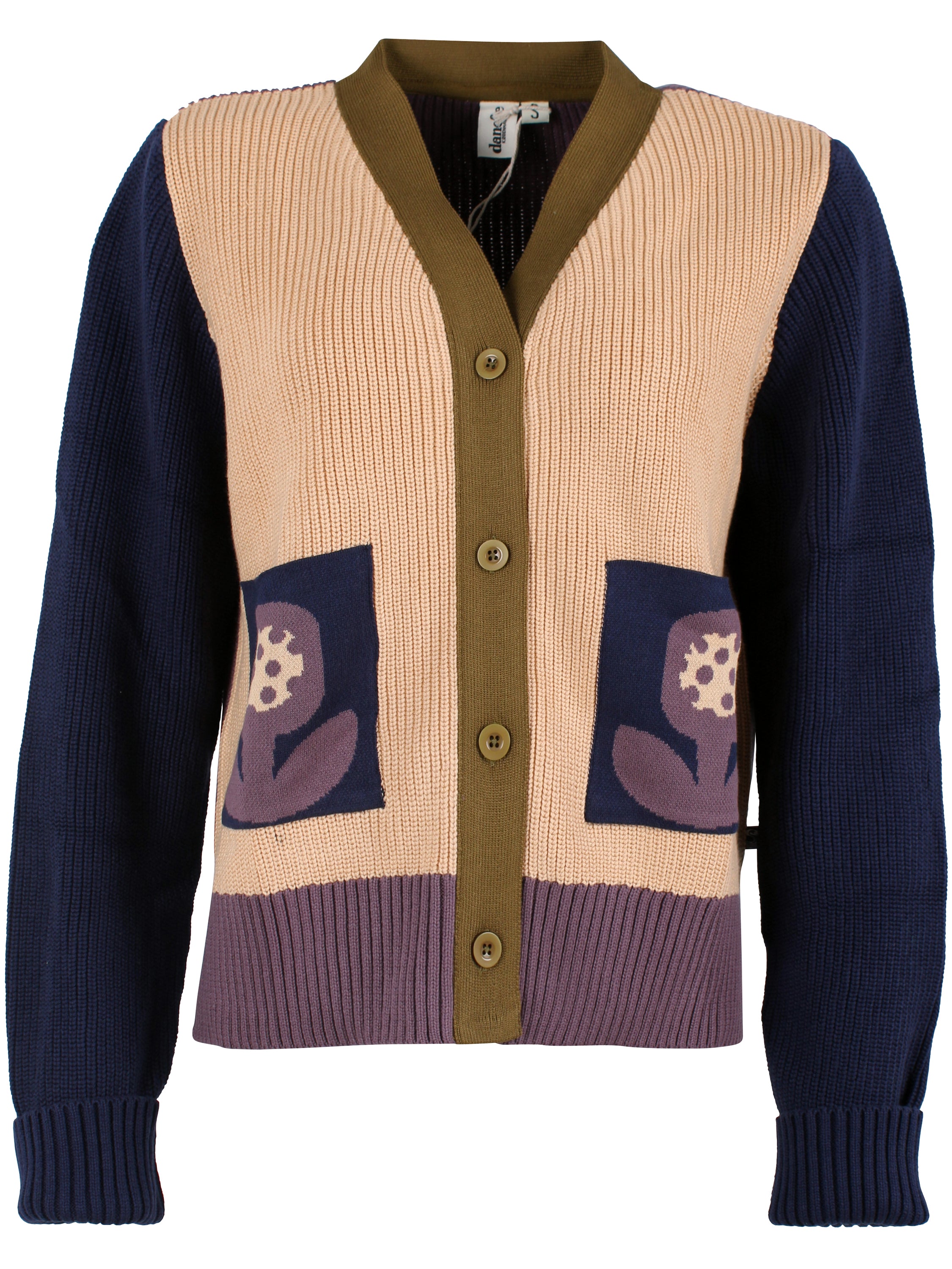 Danehilda Cotton Rib Cardigan Nougat MULTI26