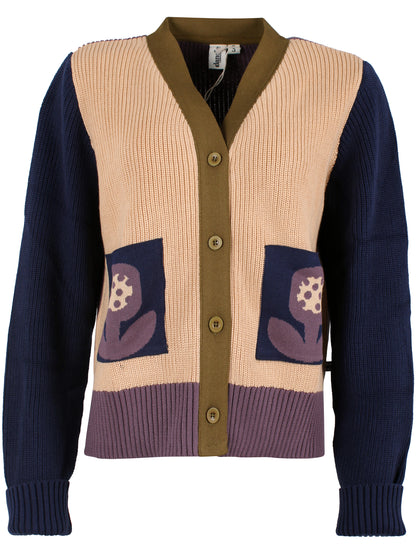 Danehilda Cotton Rib Cardigan Nougat MULTI26